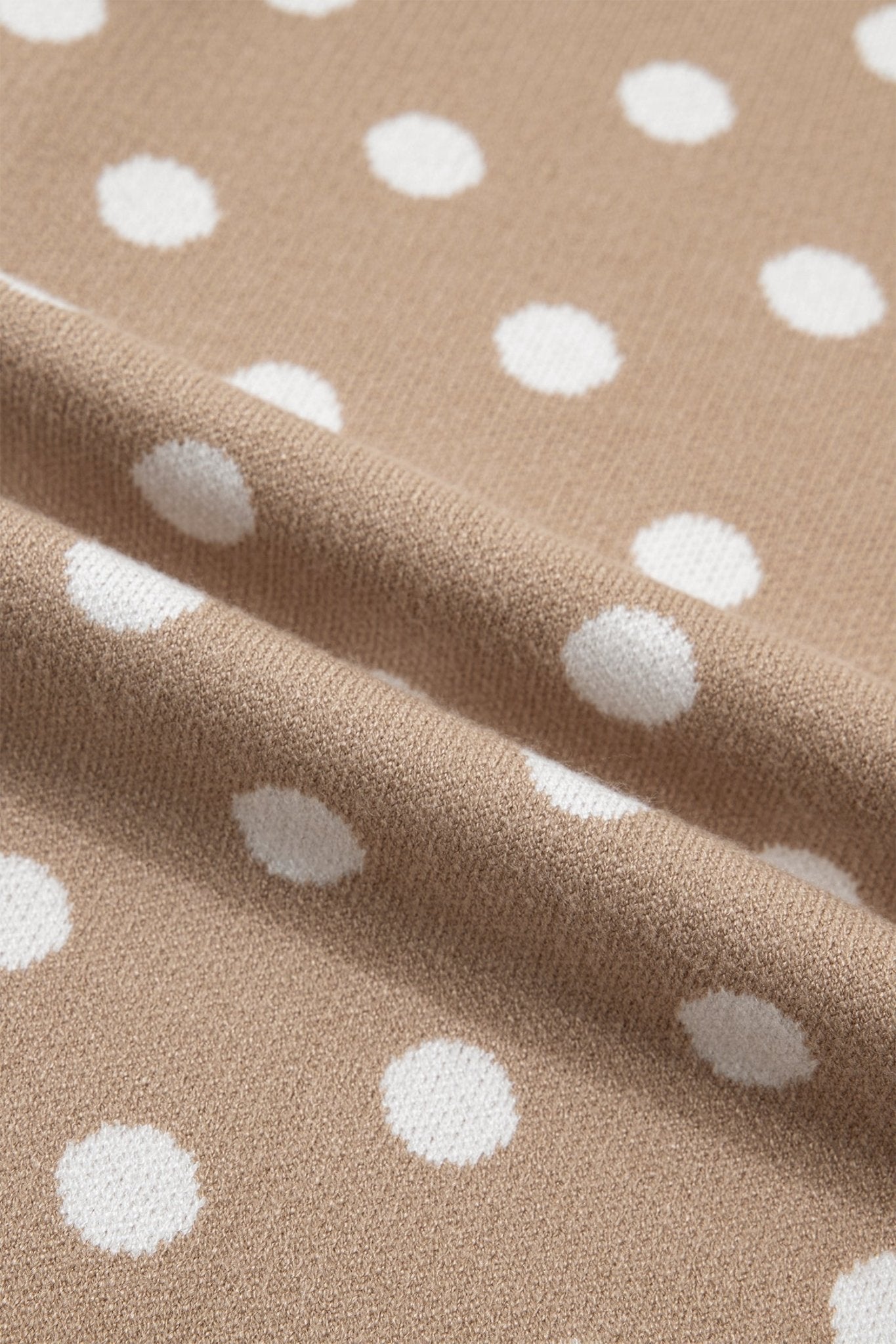 Polka Dot Short Sleeve Buttoned Sweater Cardigan - Rooted & Reckless Co.