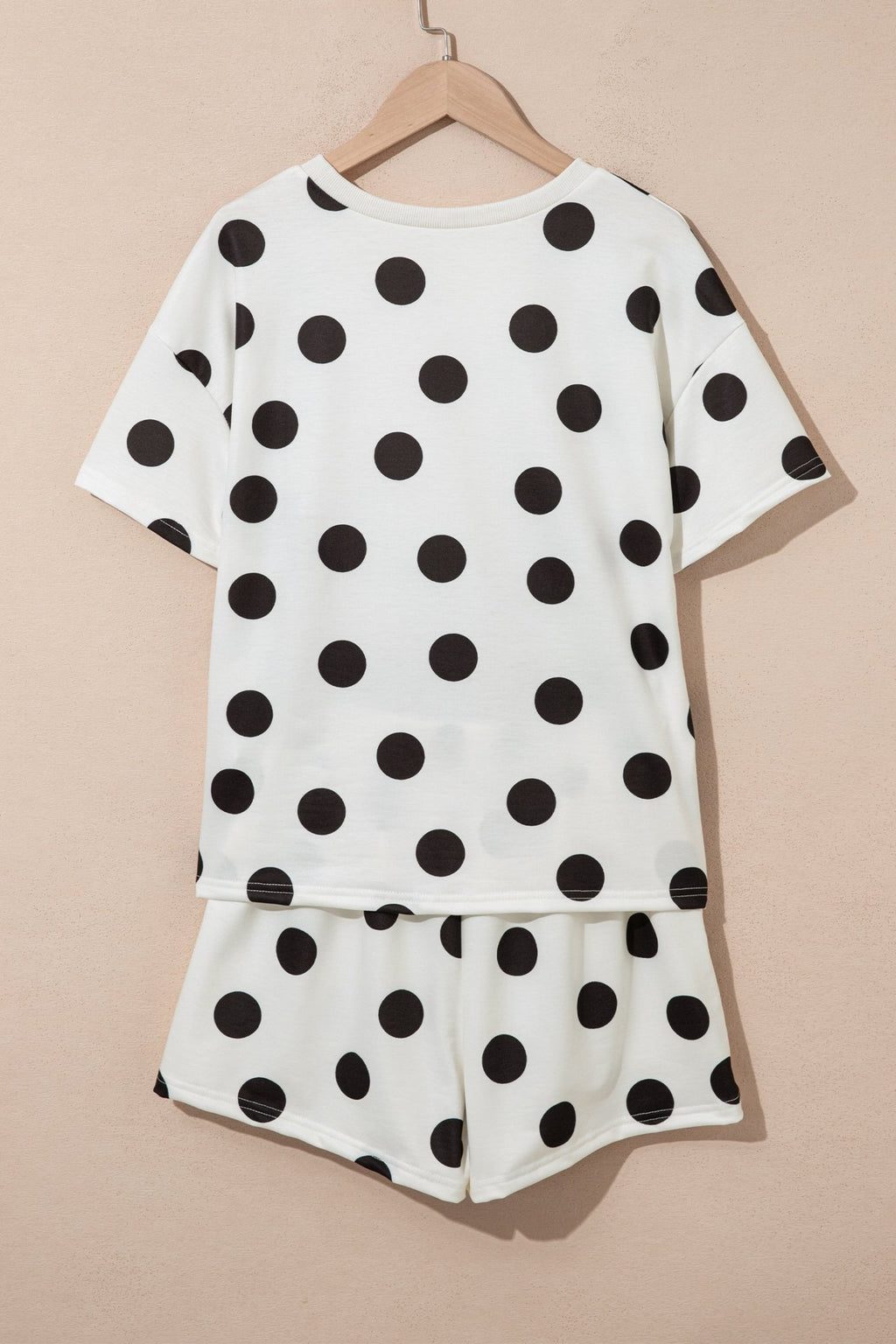 Polka Dot Short Sleeve Tee & Drawstring Shorts Set - Rooted & Reckless Co.
