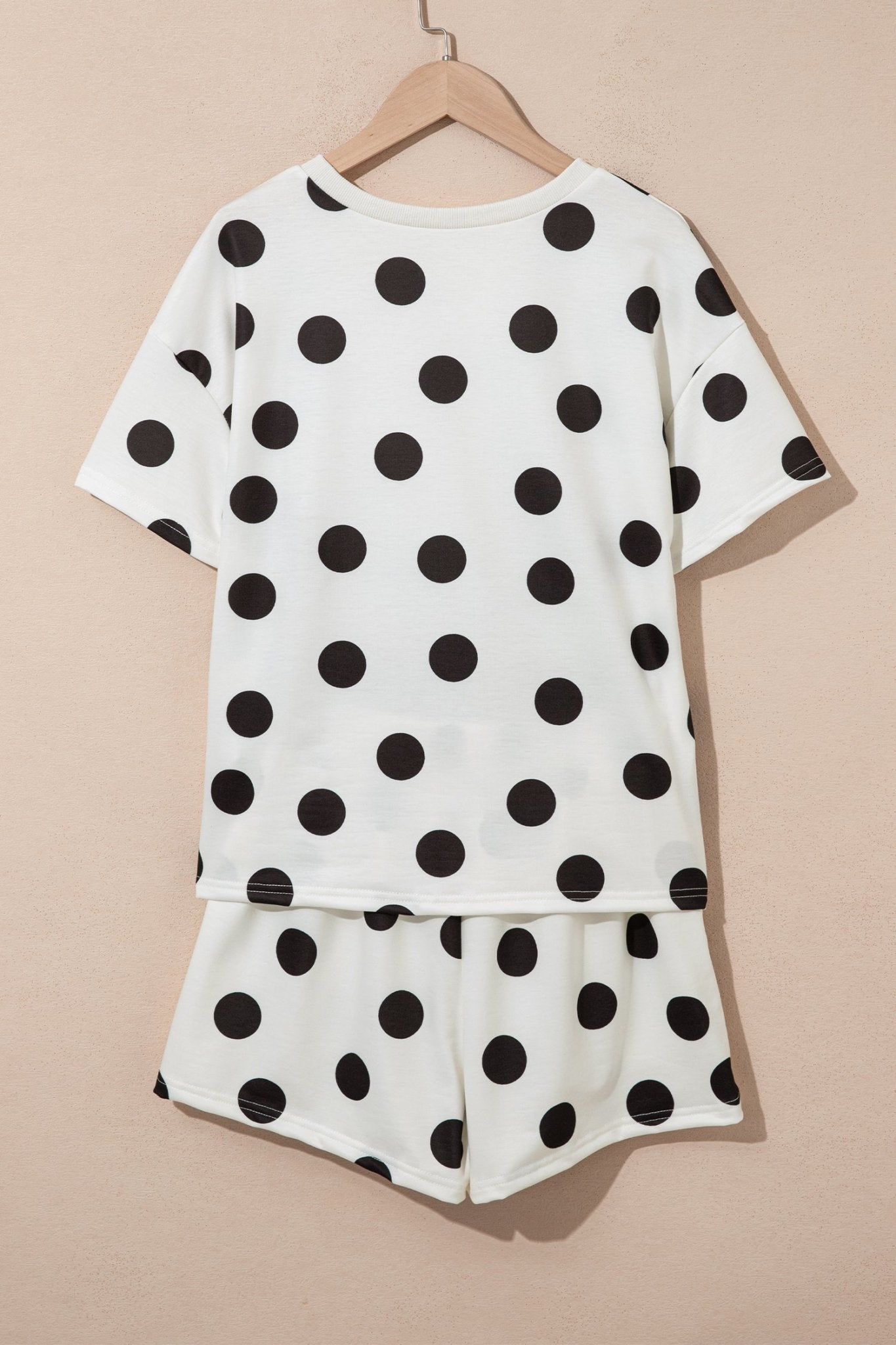 Polka Dot Short Sleeve Tee & Drawstring Shorts Set - Rooted & Reckless Co.