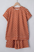 Polka Dot Short Sleeve Top & Shorts Set - Rooted & Reckless Co.