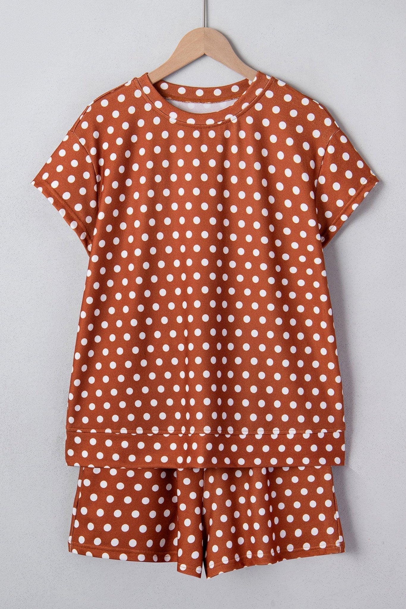 Polka Dot Short Sleeve Top & Shorts Set - Rooted & Reckless Co.