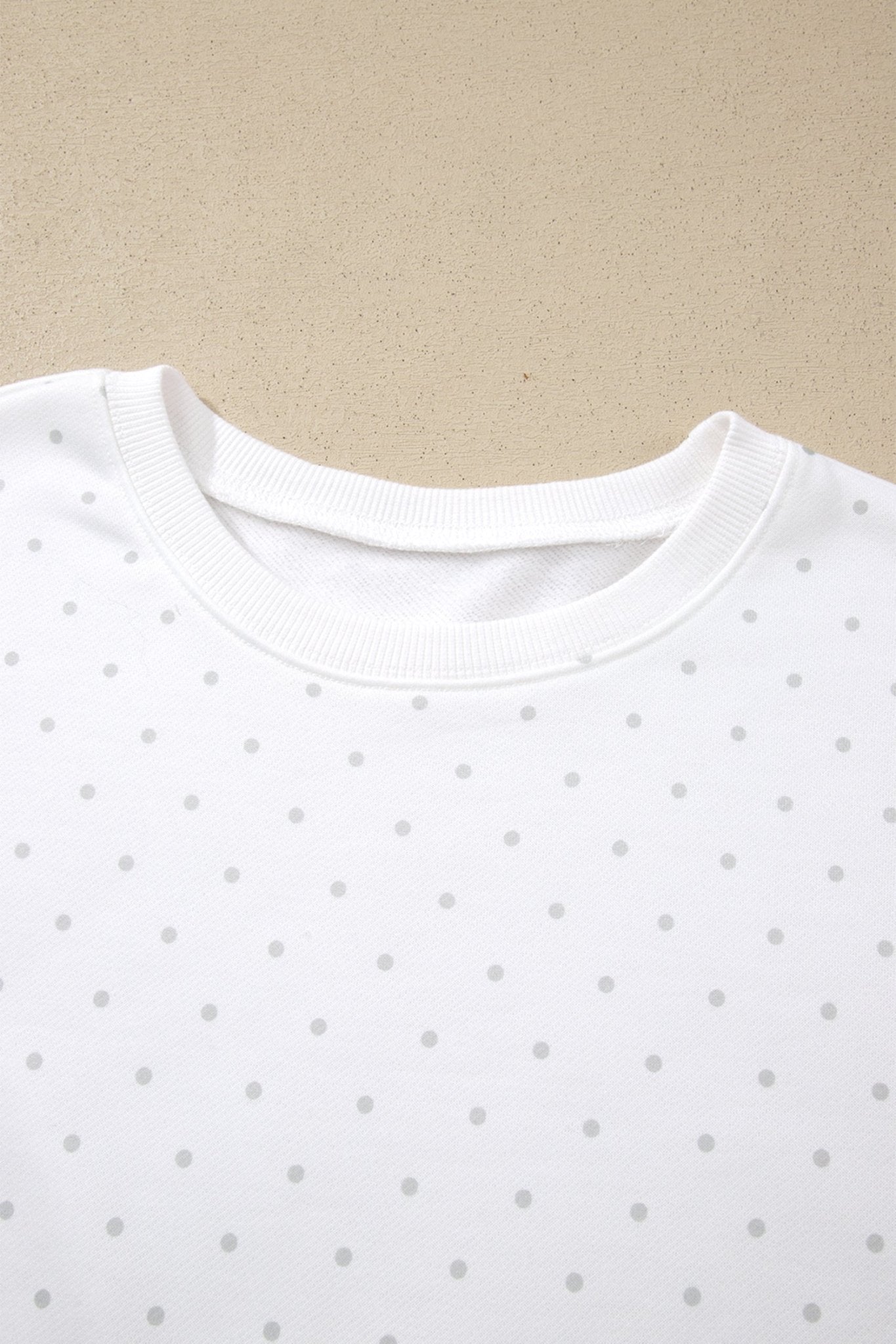 Polka Dot Side Stripe Detail Sweatshirt & Shorts Set - Rooted & Reckless Co.
