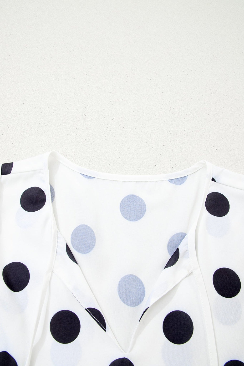 Polka Dot Stripe Patchwork Flutter Sleeve Babydoll Blouse - Rooted & Reckless Co.