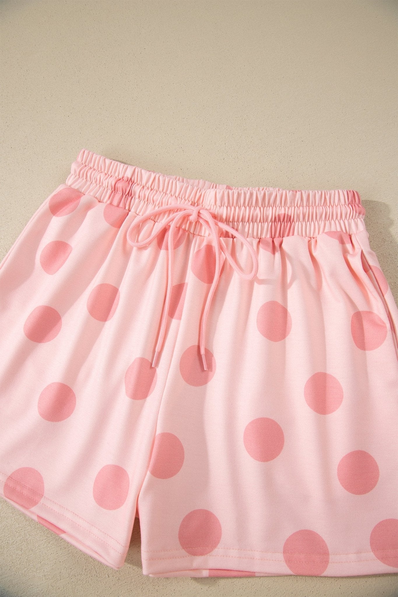 Polka Dot Tee & Drawstring Short Set - Rooted & Reckless Co.