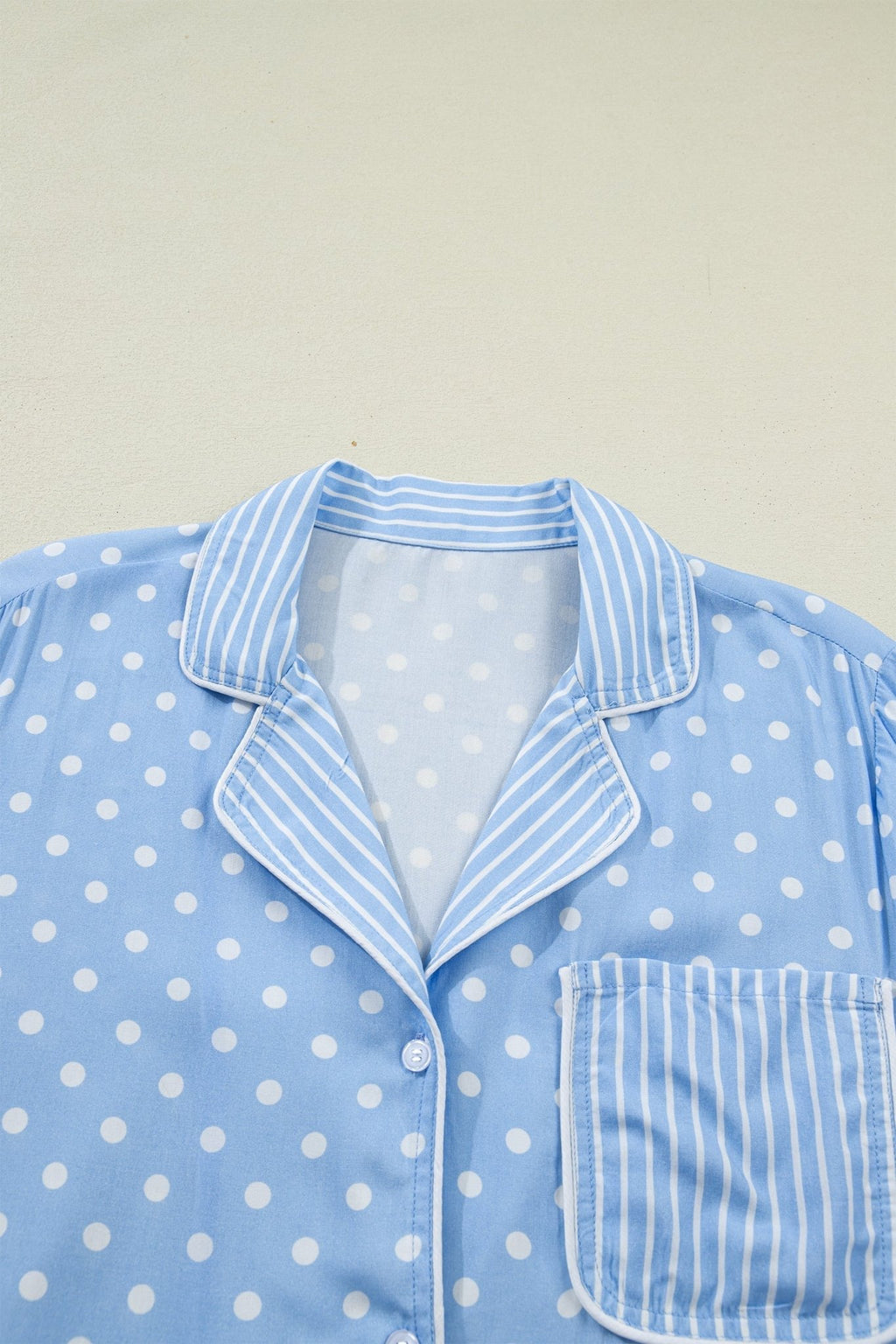 Polka Dot Top & Shorts Pajama Set - Rooted & Reckless Co.