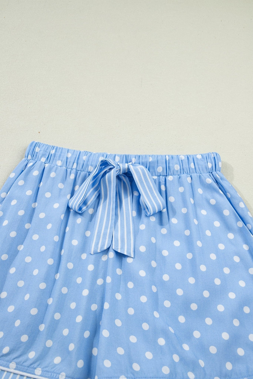 Polka Dot Top & Shorts Pajama Set - Rooted & Reckless Co.