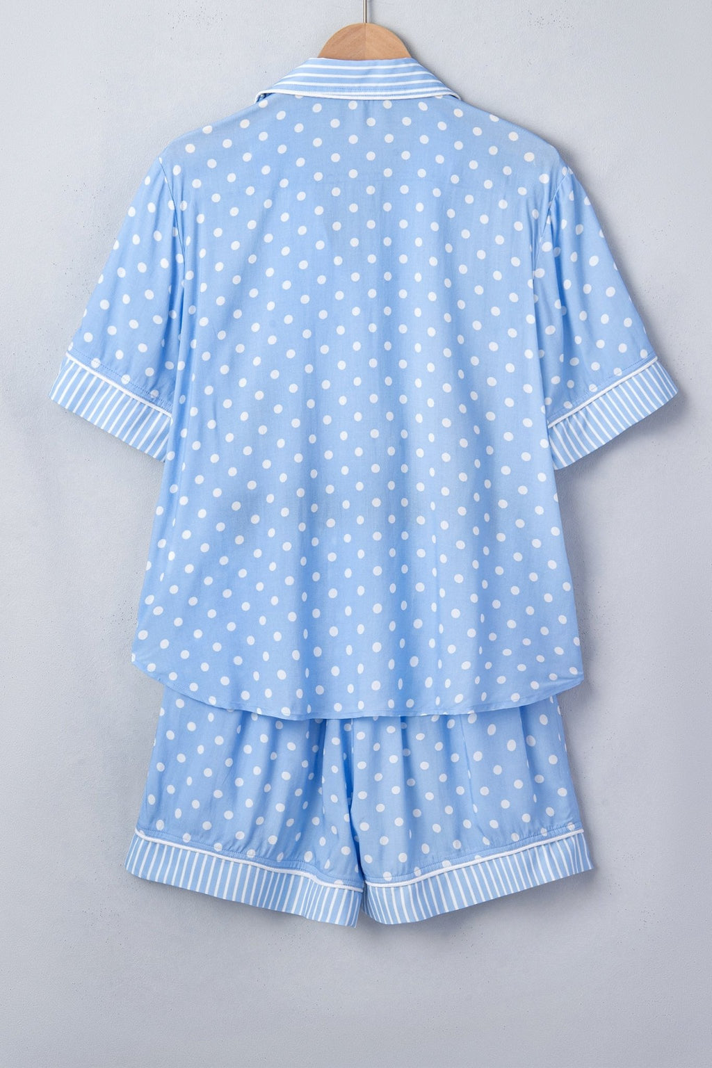 Polka Dot Top & Shorts Pajama Set - Rooted & Reckless Co.