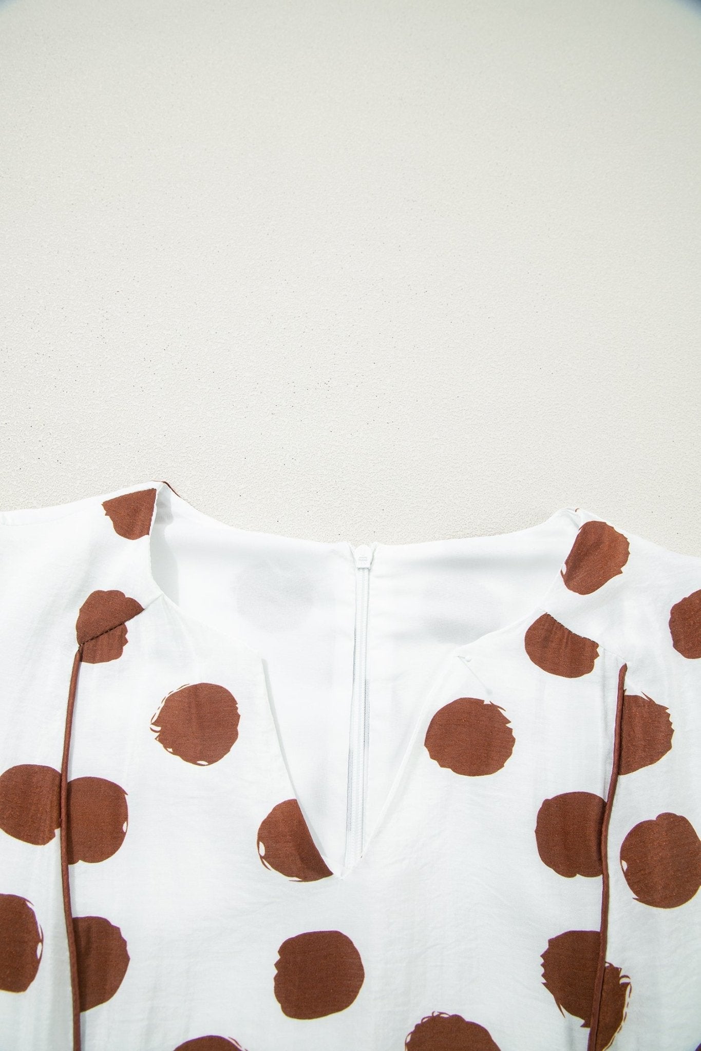Polka Dot V-Neck Short Sleeve Midi Dress - Rooted & Reckless Co.
