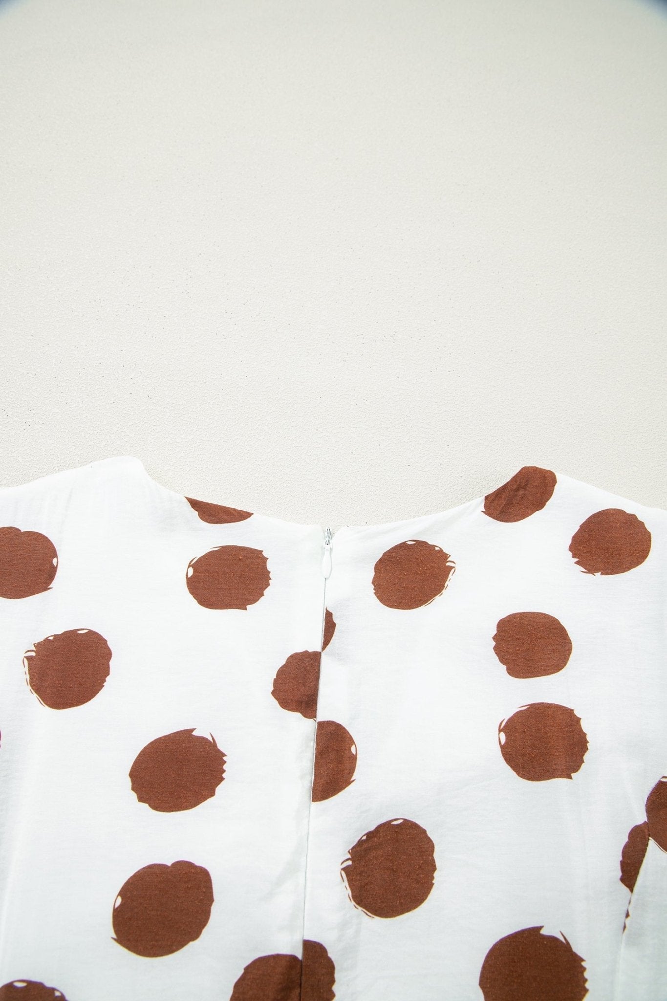 Polka Dot V-Neck Short Sleeve Midi Dress - Rooted & Reckless Co.