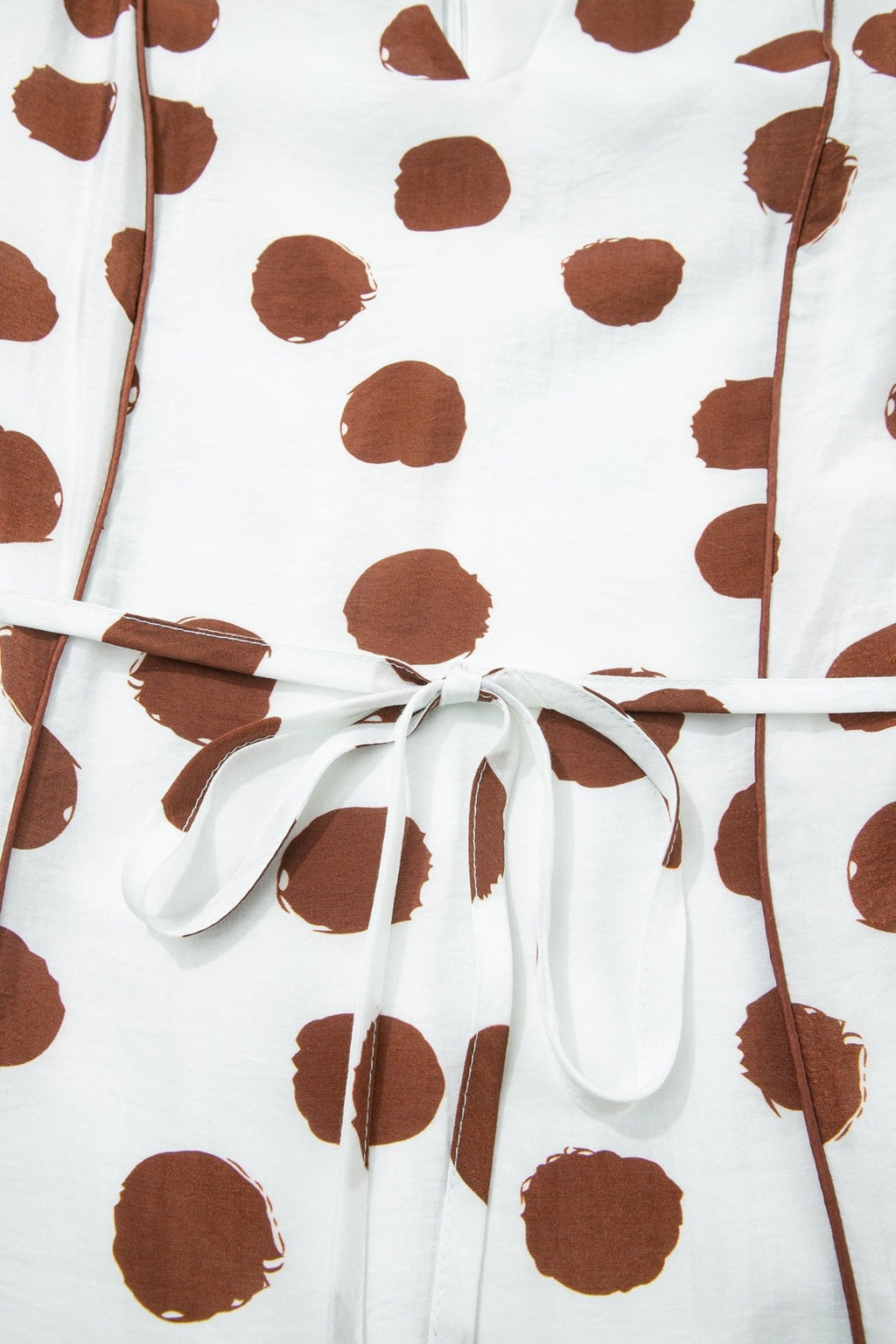 Polka Dot V-Neck Short Sleeve Midi Dress - Rooted & Reckless Co.