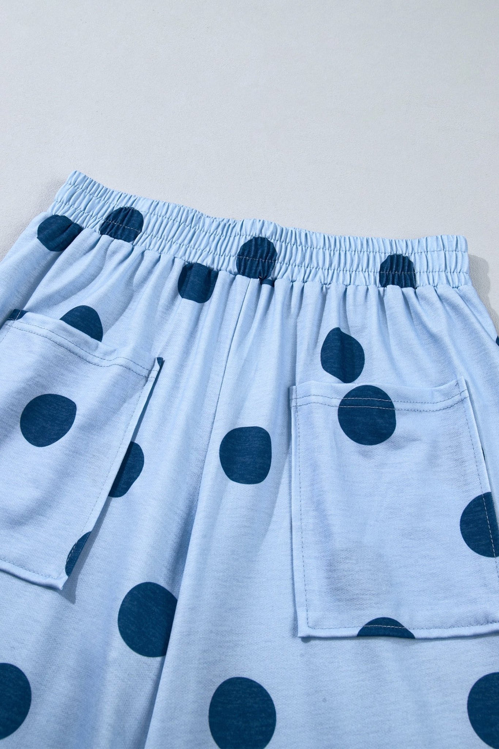 Polka Dot Wide Leg Elastic Waist Pants - Rooted & Reckless Co.