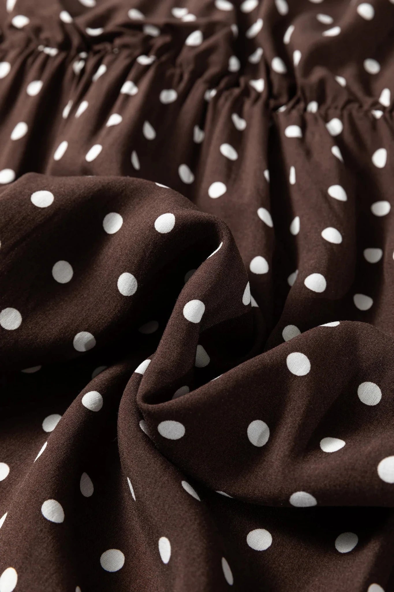 Polka Dot Wrap V-Neck Ruffle Mini Dress - Rooted & Reckless Co.