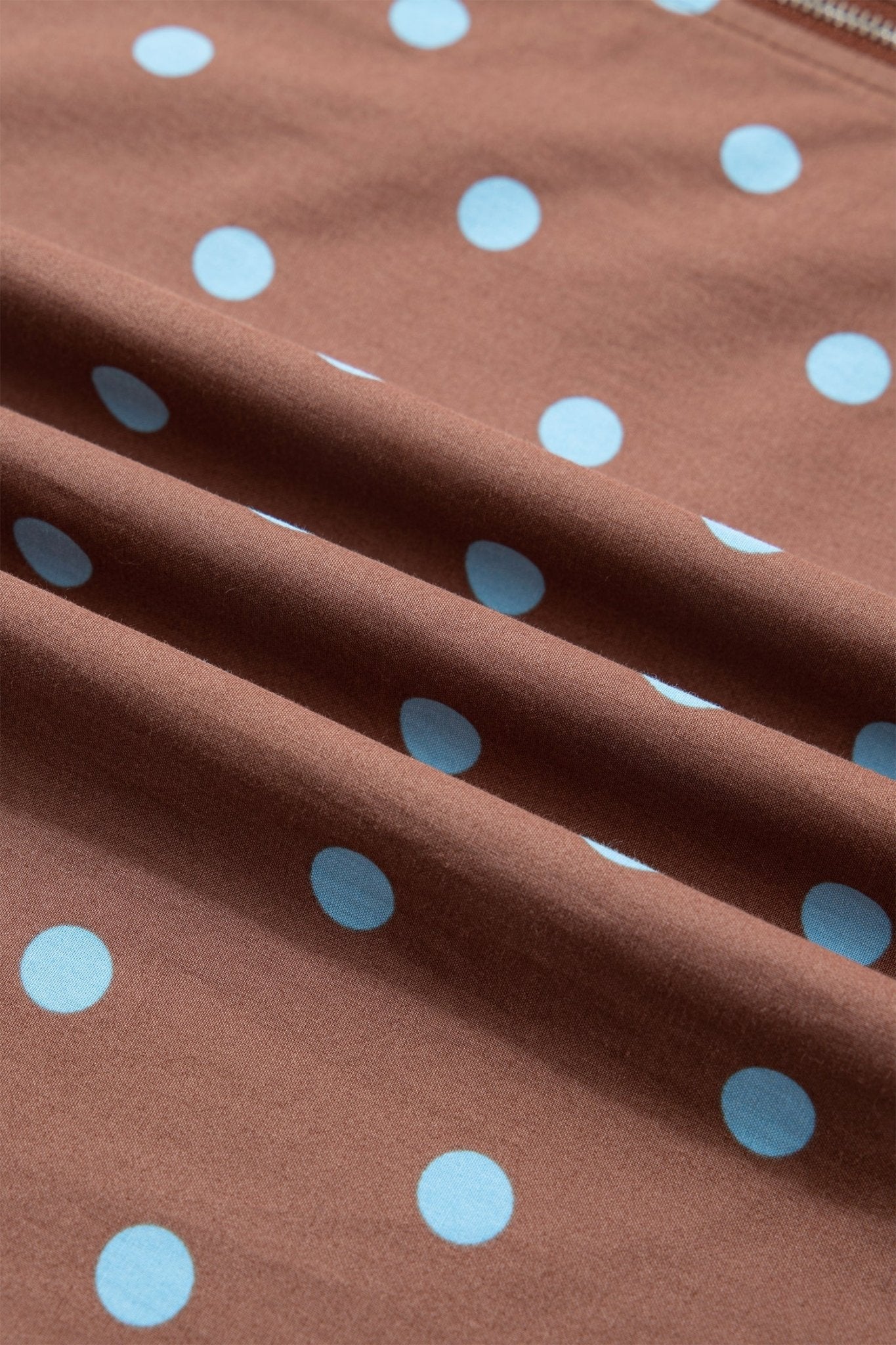 Polka Dot Zip Up V-Neck Sleeveless Dress - Rooted & Reckless Co.