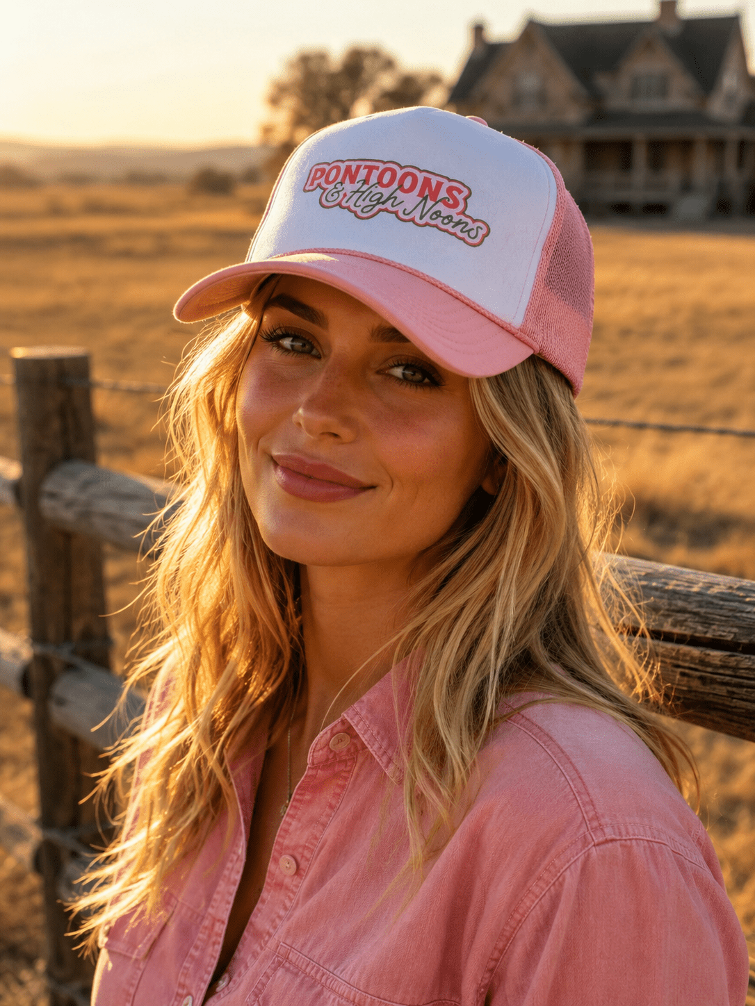 Pontoons & High Noons Trucker Hat - Rooted & Reckless Co.