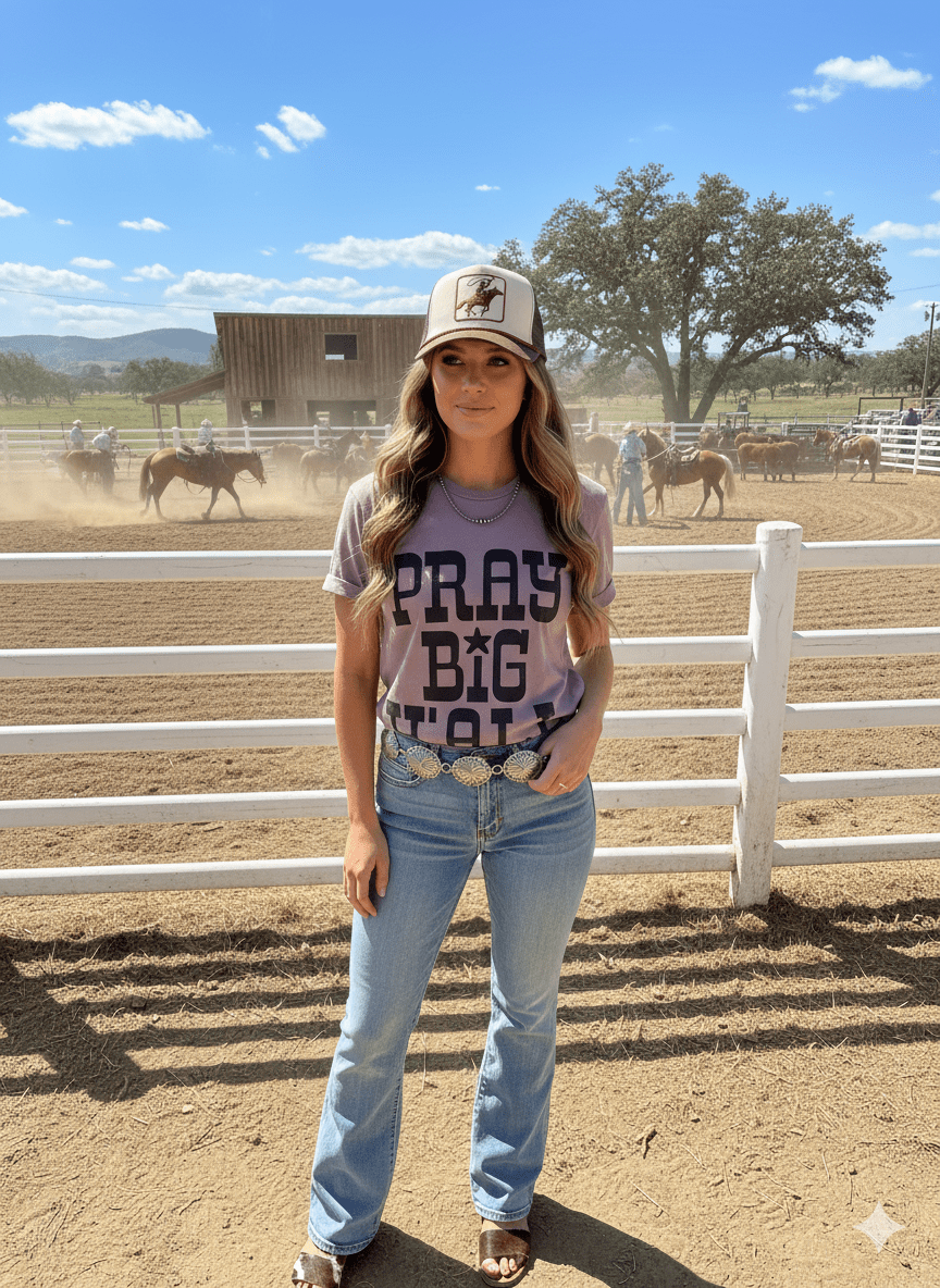 Pray Big Y'all Graphic Tee - Rooted & Reckless Co.
