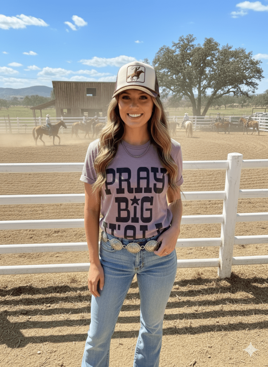 Pray Big Y'all Graphic Tee - Rooted & Reckless Co.