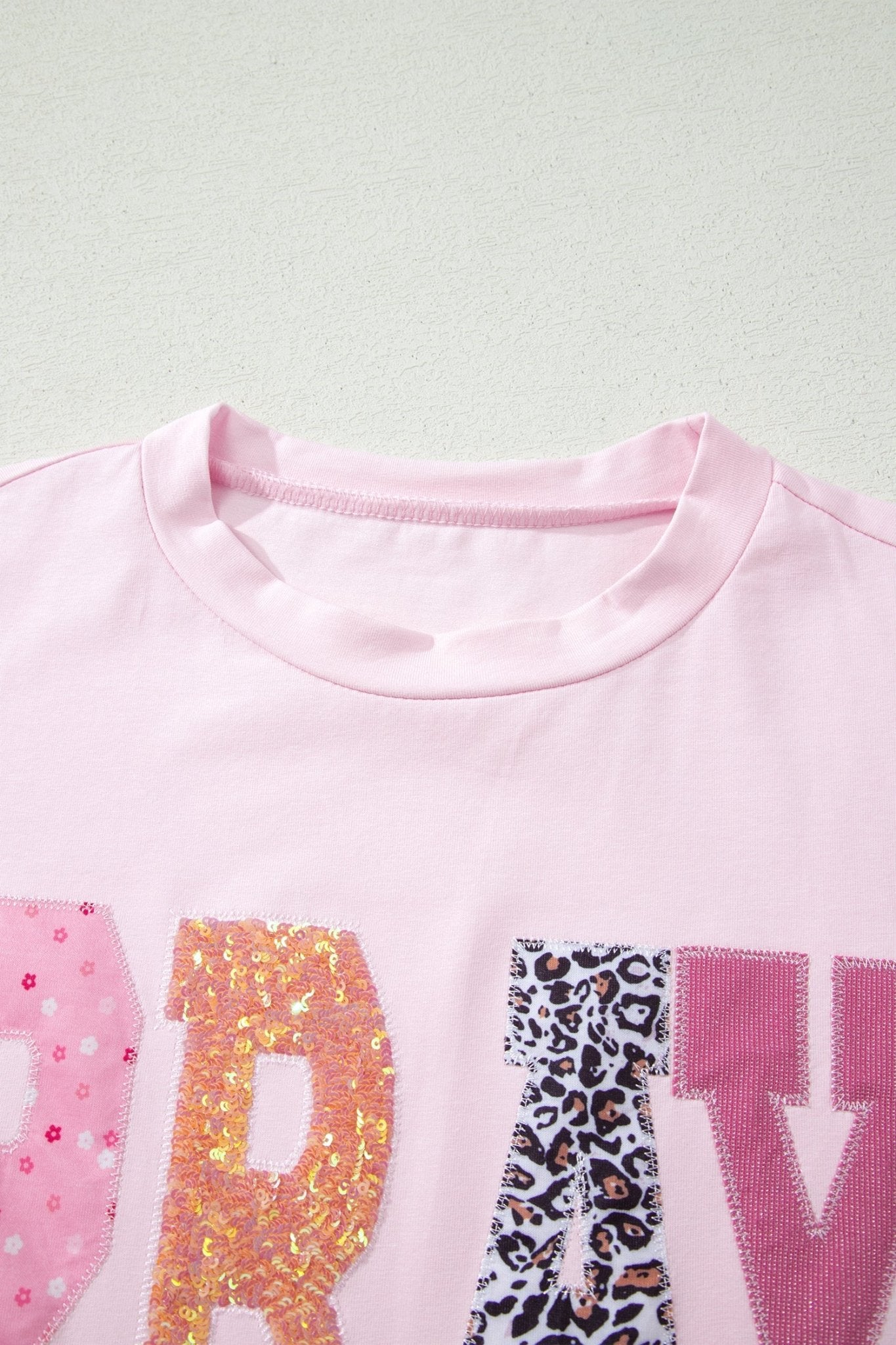 PRAY Sequin Leopard Short Sleeve Graphic Tee - Rooted & Reckless Co.
