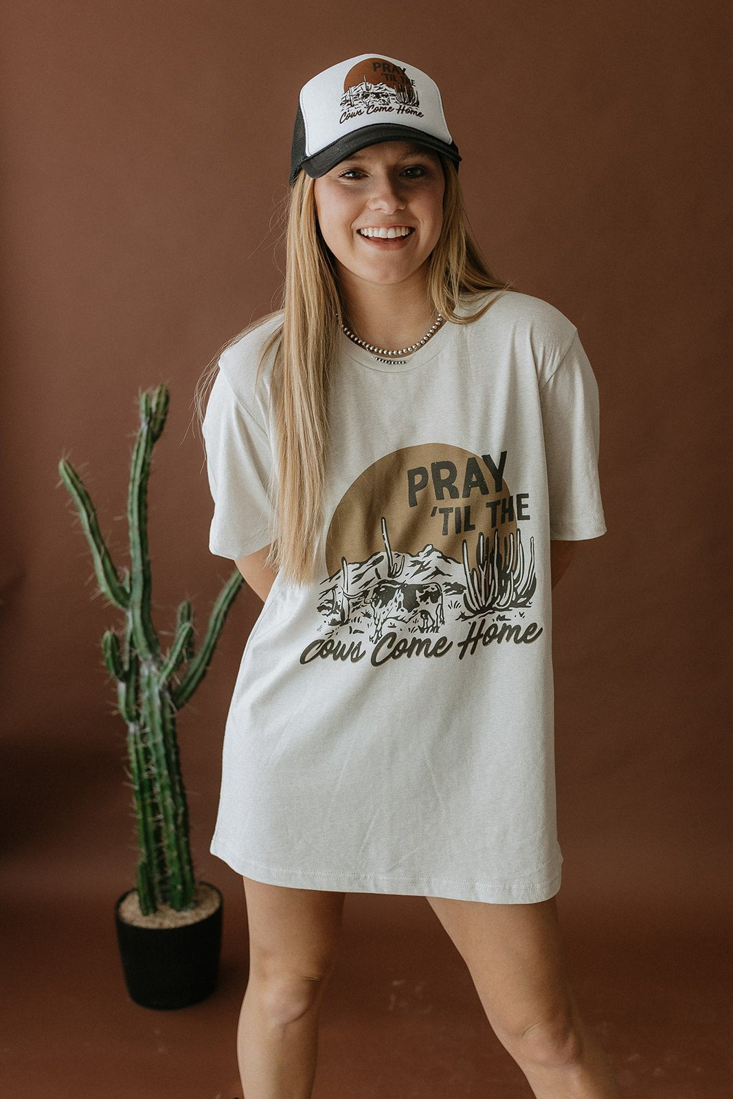 Pray Til The Cows Come Home Graphic Tee - Rooted & Reckless Co.