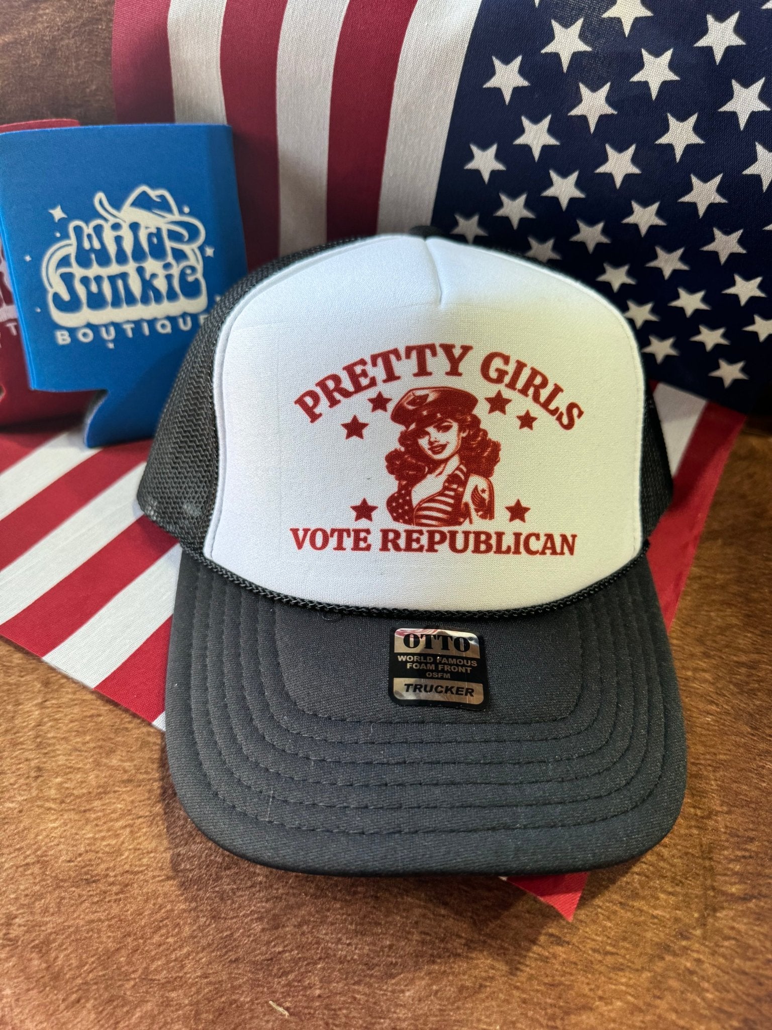 Pretty Girls Vote Republican Trucker Hat - Rooted & Reckless Co.
