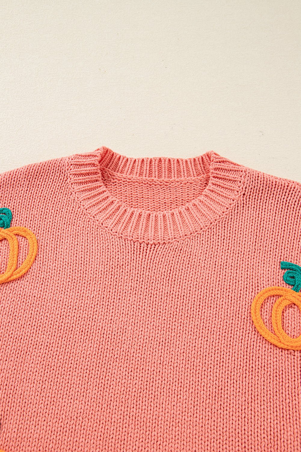 Pumpkin Embroidered Thanksgiving Holiday Sweater - Rooted & Reckless Co.