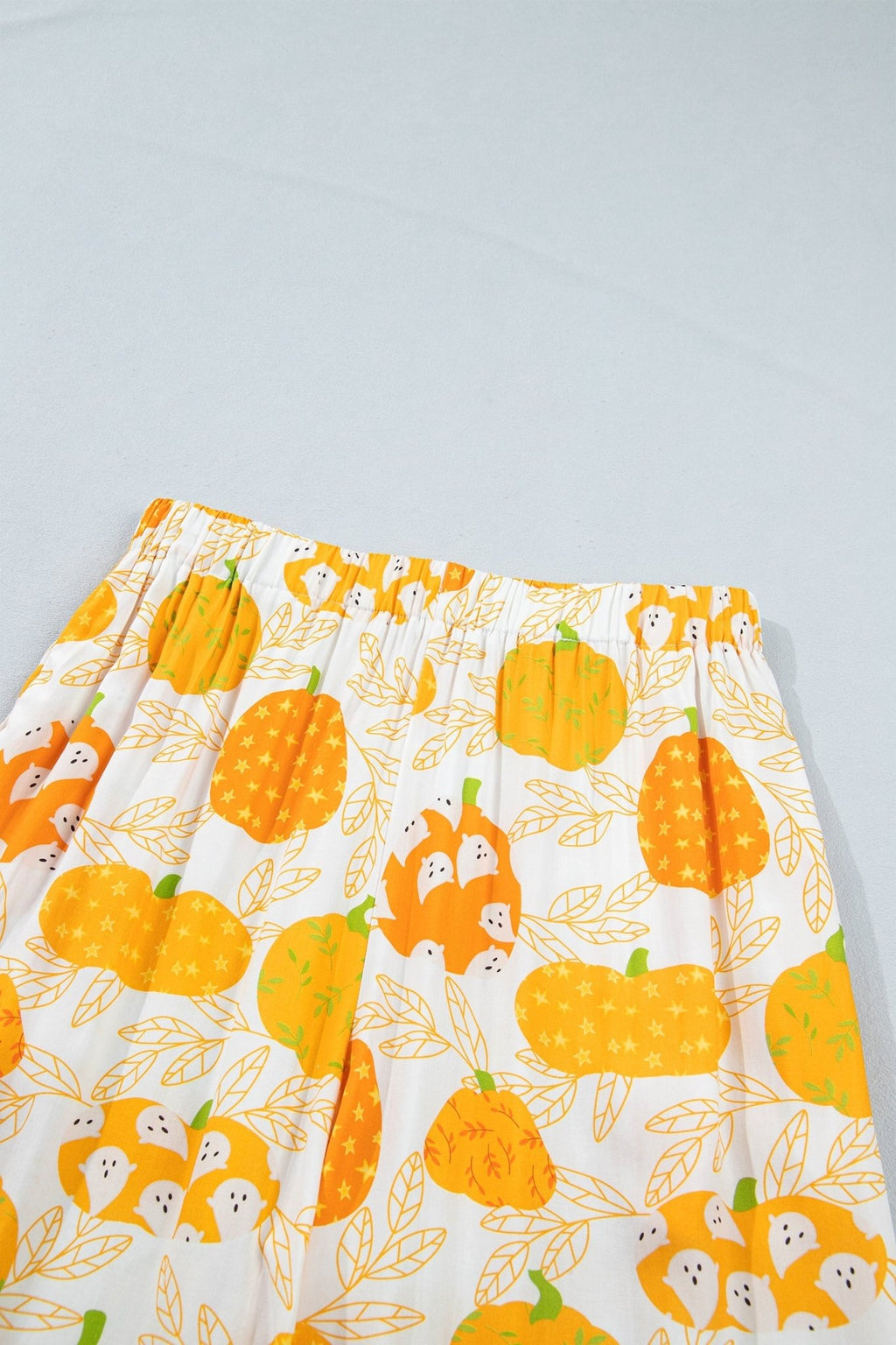 Pumpkin Polka Dot Trim Top & Pants Lounge Set - Rooted & Reckless Co.