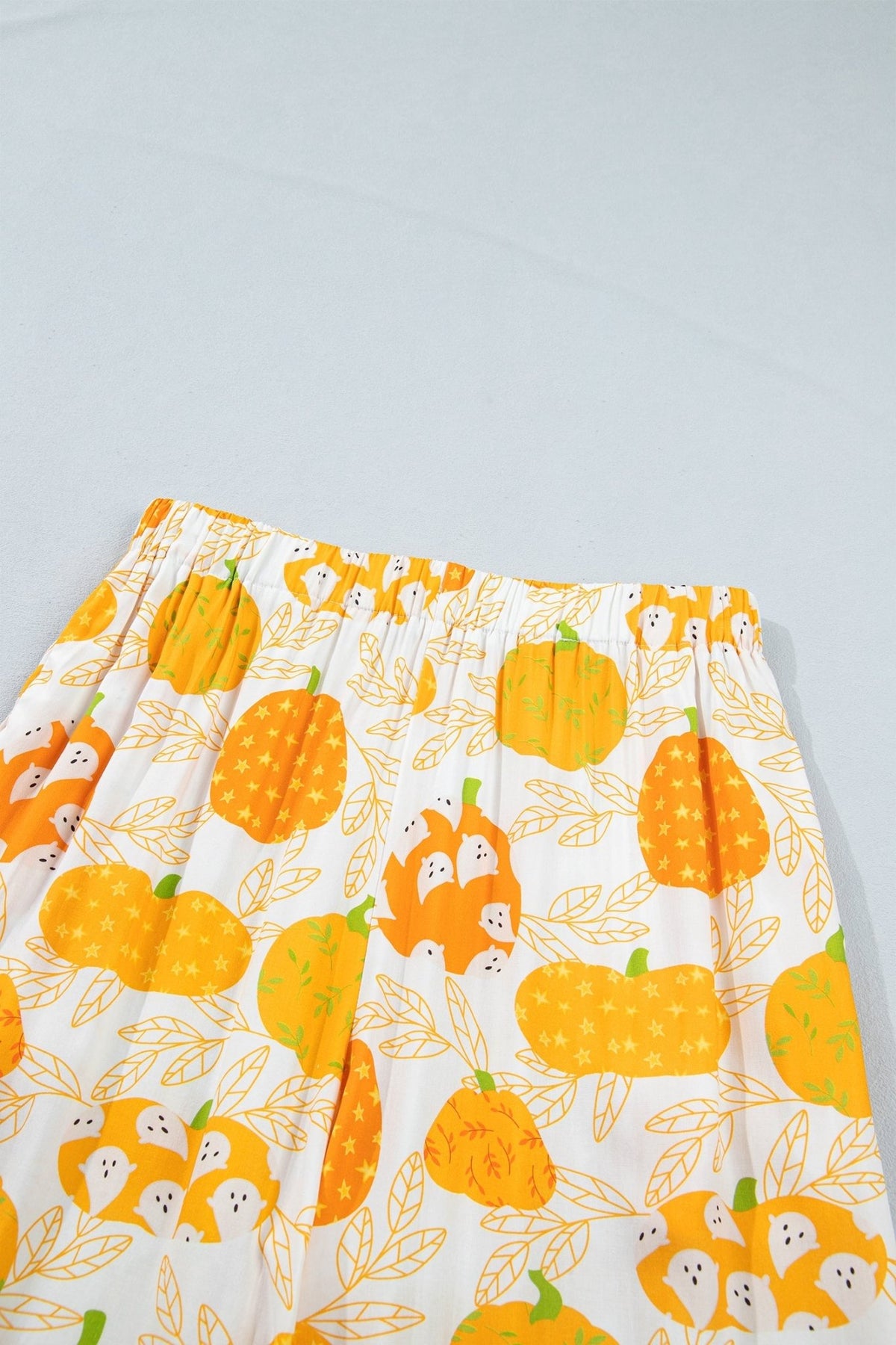 Pumpkin Polka Dot Trim Top & Pants Lounge Set - Rooted & Reckless Co.
