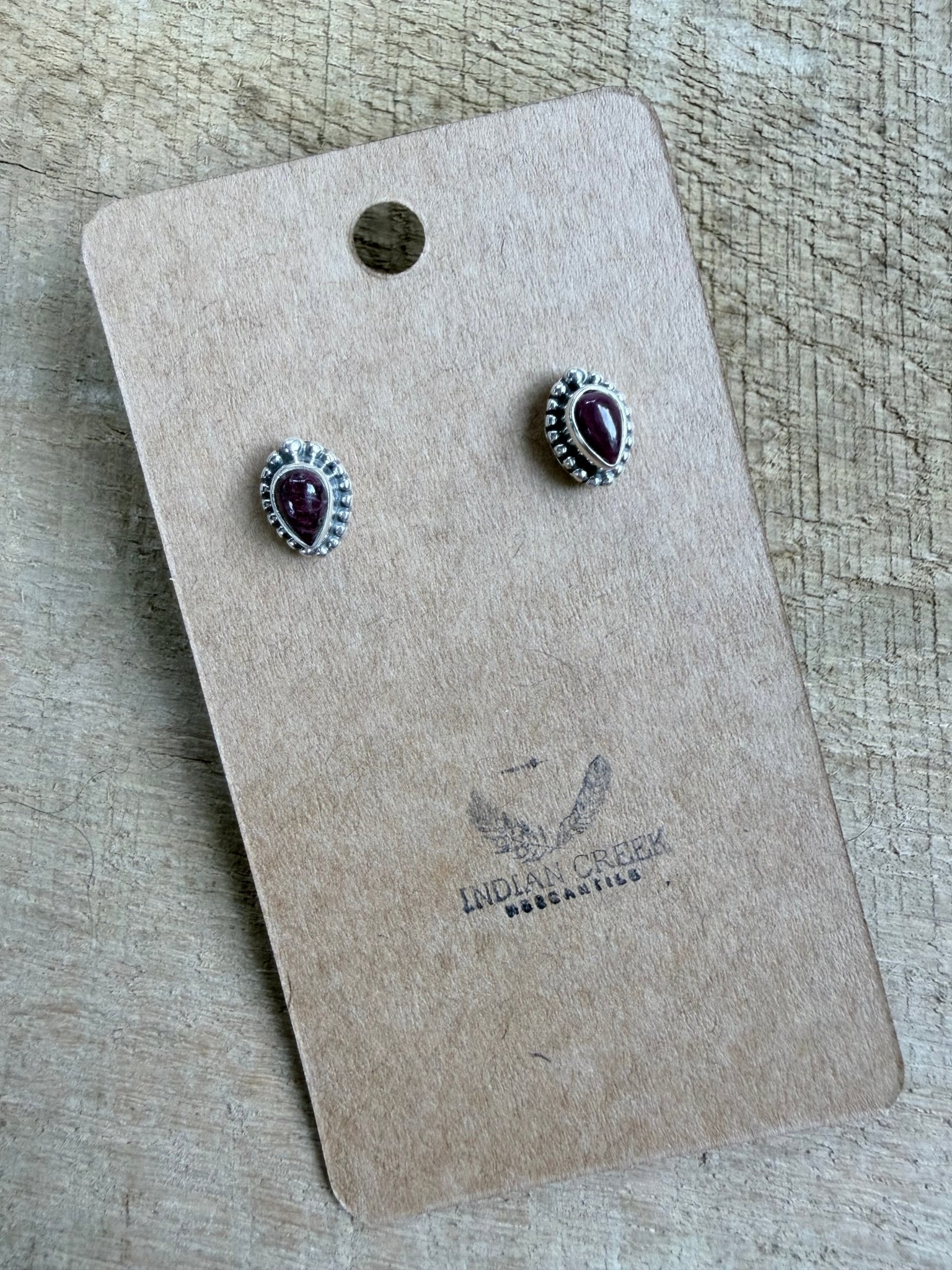 Purple Spiny Stud Earrings - Rooted & Reckless Co.