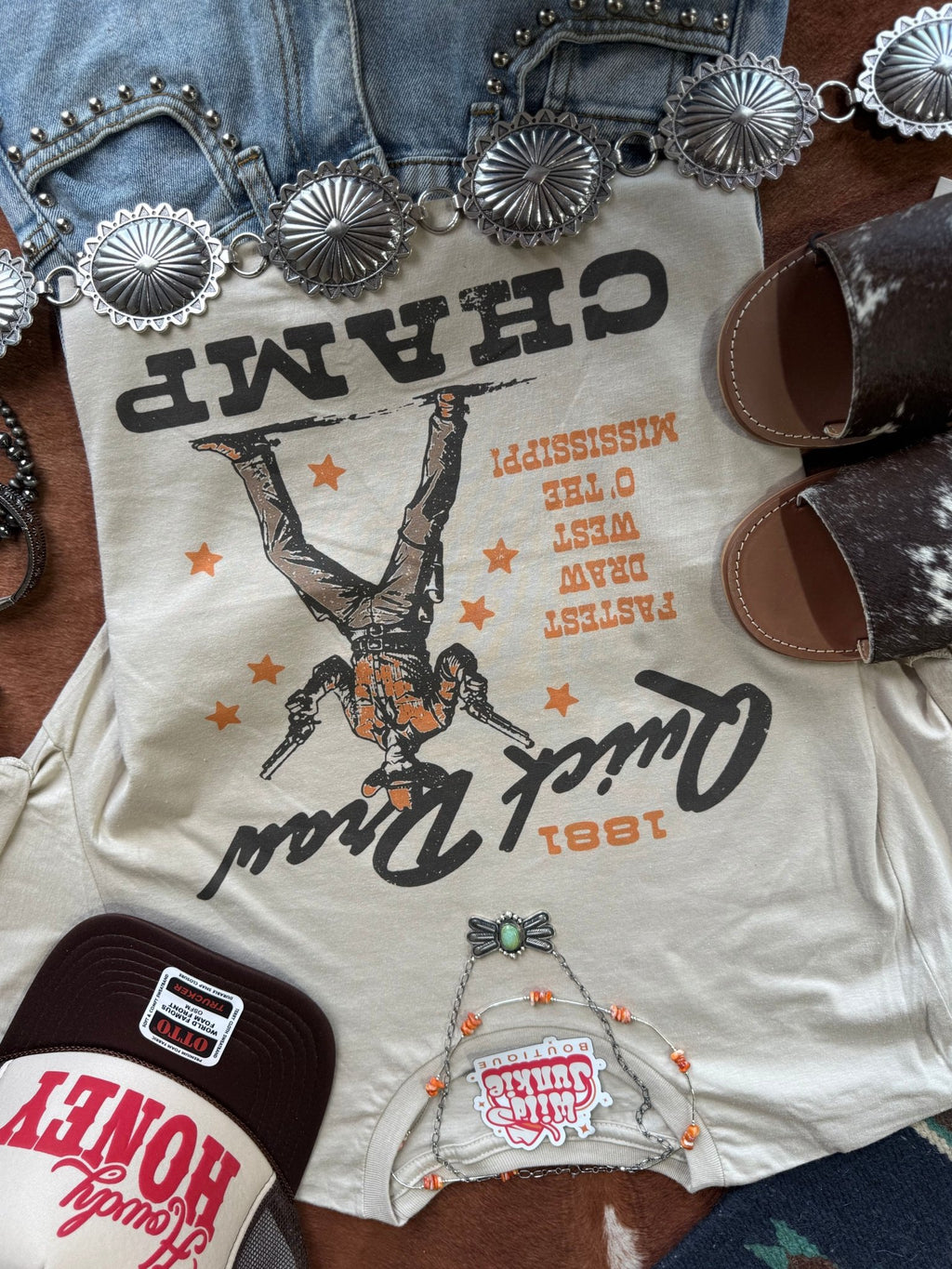 Quick Draw Champ Graphic Tee - Rooted & Reckless Co.