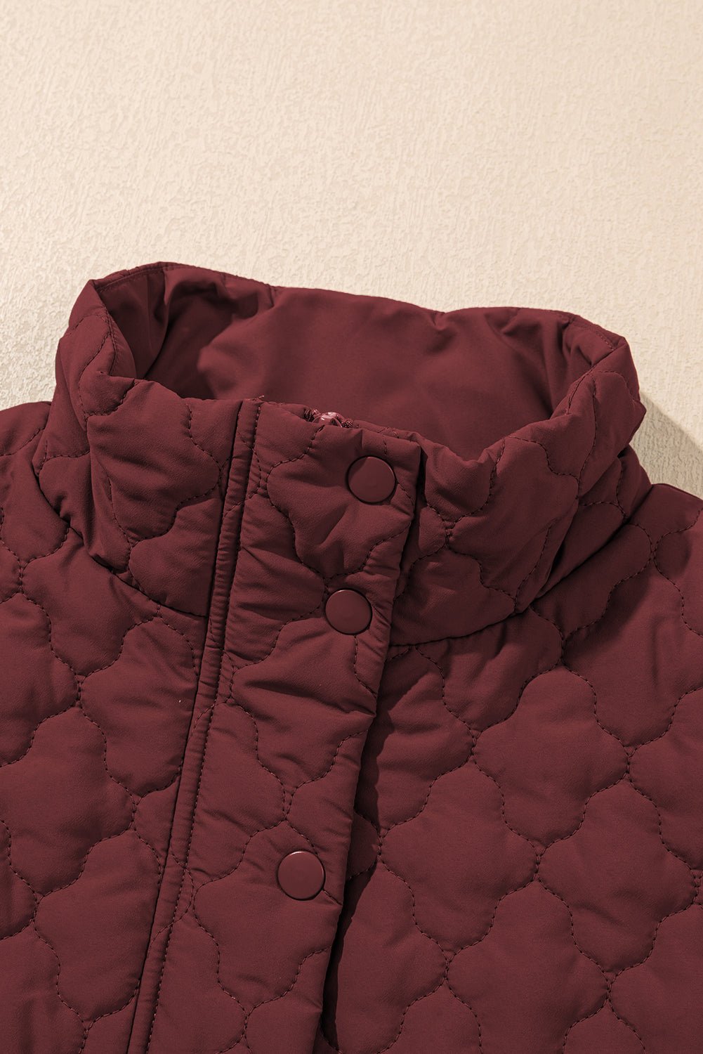 Quilted Zip-Up Snap Button Pocketed Vest - Rooted & Reckless Co.