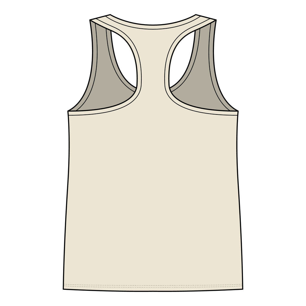 Racerback Tank — "Turn Up The Hank, Let's Drank" Leopard Print Graphic - Rooted & Reckless Co.