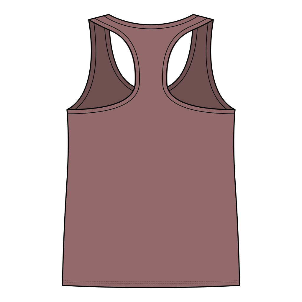 Racerback Tank — "Turn Up The Hank, Let's Drank" Leopard Print Graphic - Rooted & Reckless Co.