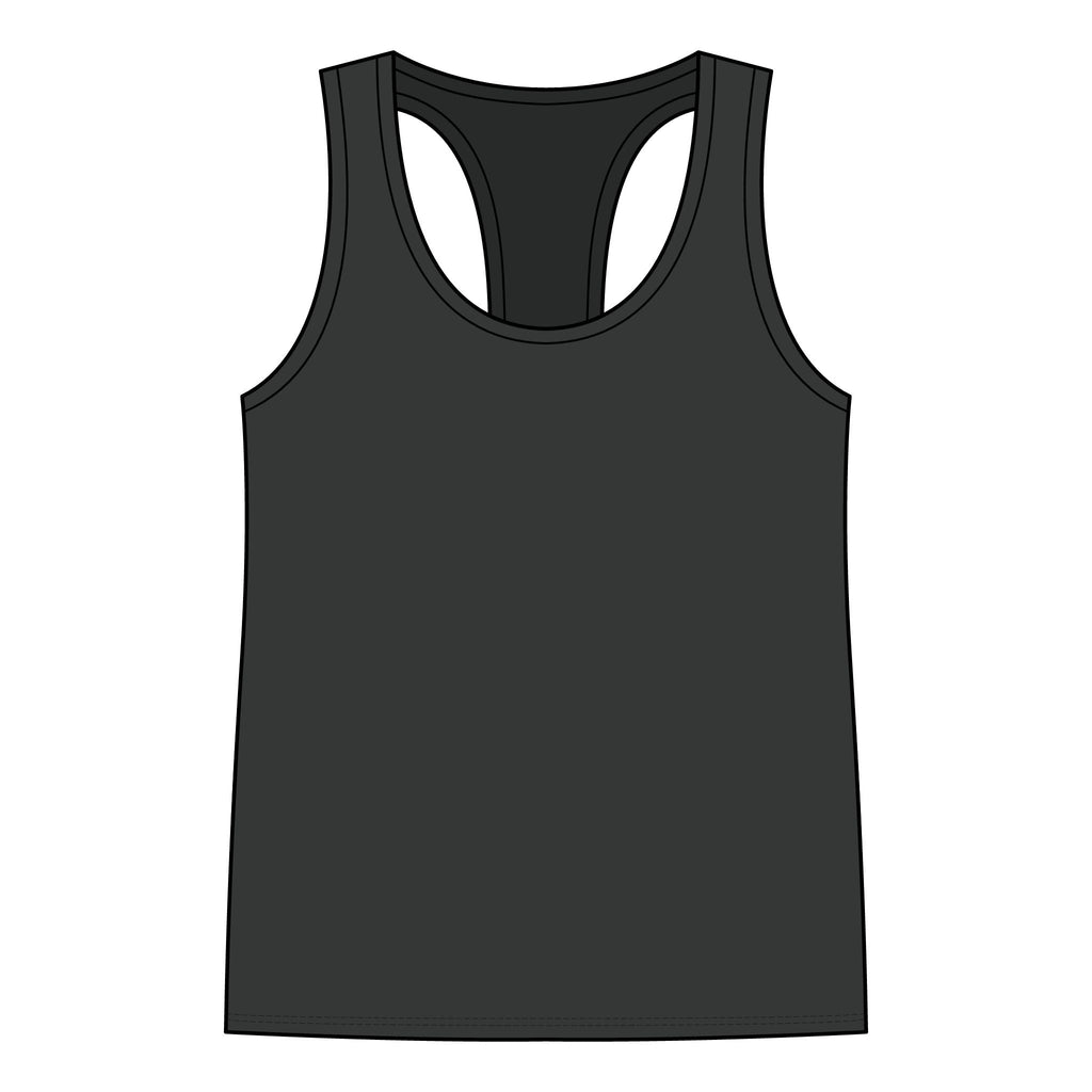 Racerback Tank — "Turn Up The Hank, Let's Drank" Leopard Print Graphic - Rooted & Reckless Co.