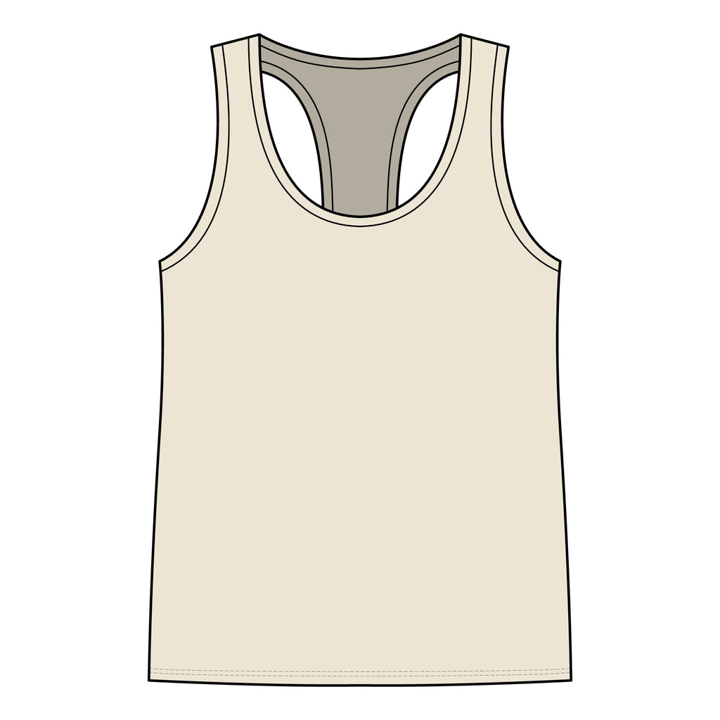 Racerback Tank — "Turn Up The Hank, Let's Drank" Leopard Print Graphic - Rooted & Reckless Co.