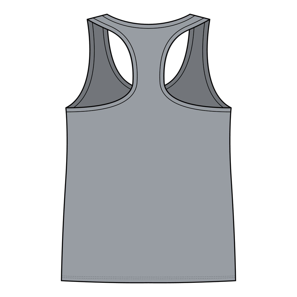 Racerback Tank — "Turn Up The Hank, Let's Drank" Leopard Print Graphic - Rooted & Reckless Co.