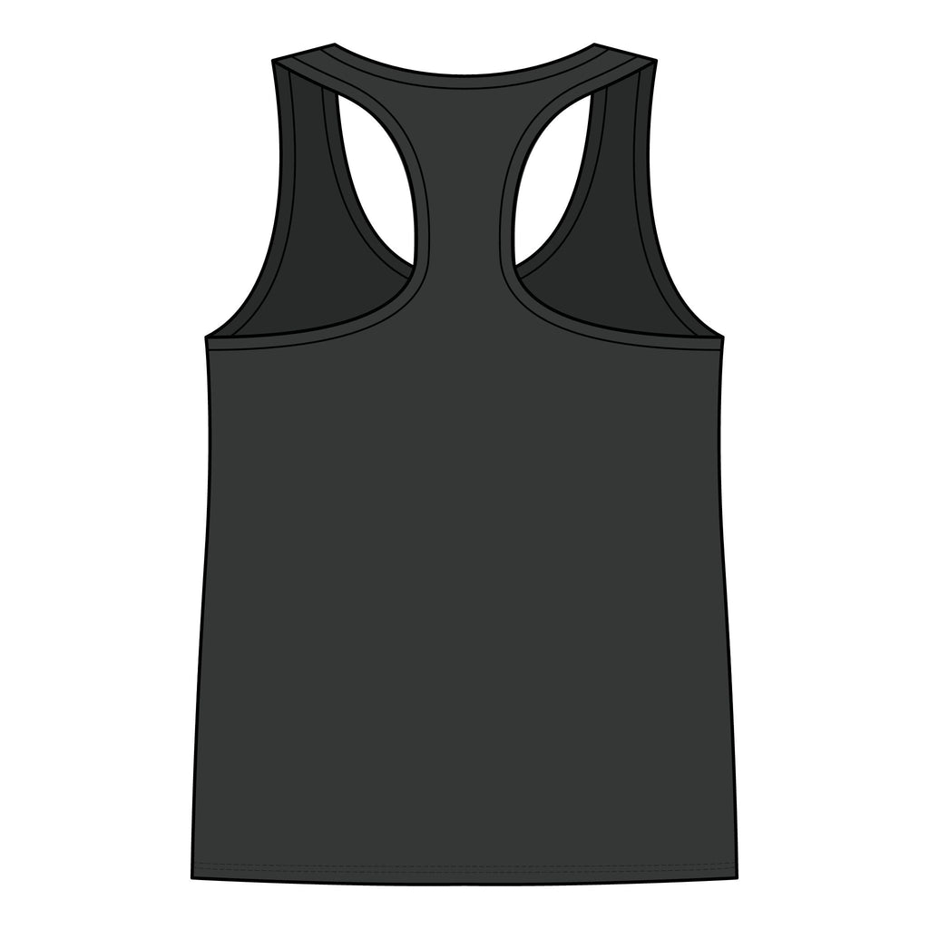 Racerback Tank — "Turn Up The Hank, Let's Drank" Leopard Print Graphic - Rooted & Reckless Co.