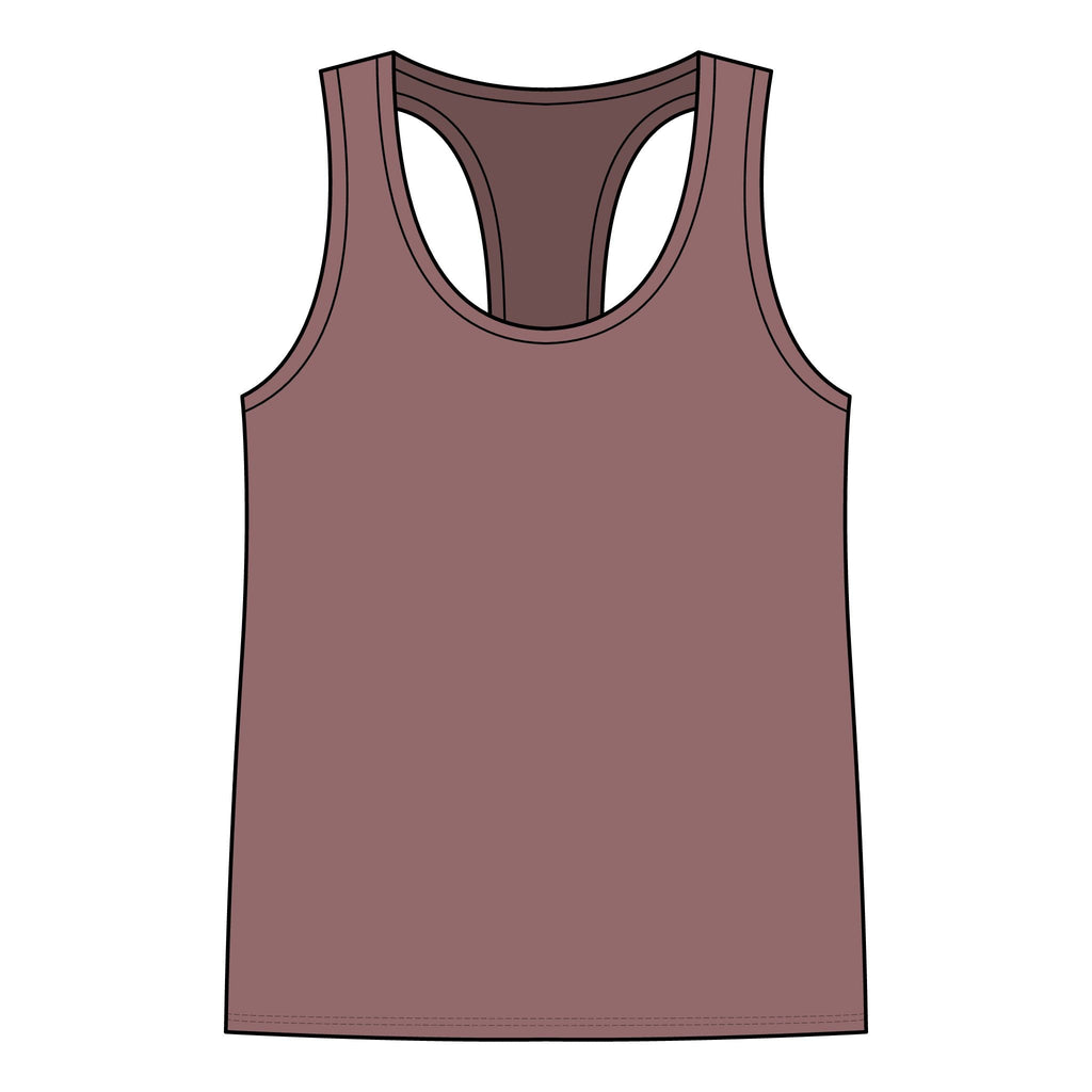 Racerback Tank — "Turn Up The Hank, Let's Drank" Leopard Print Graphic - Rooted & Reckless Co.
