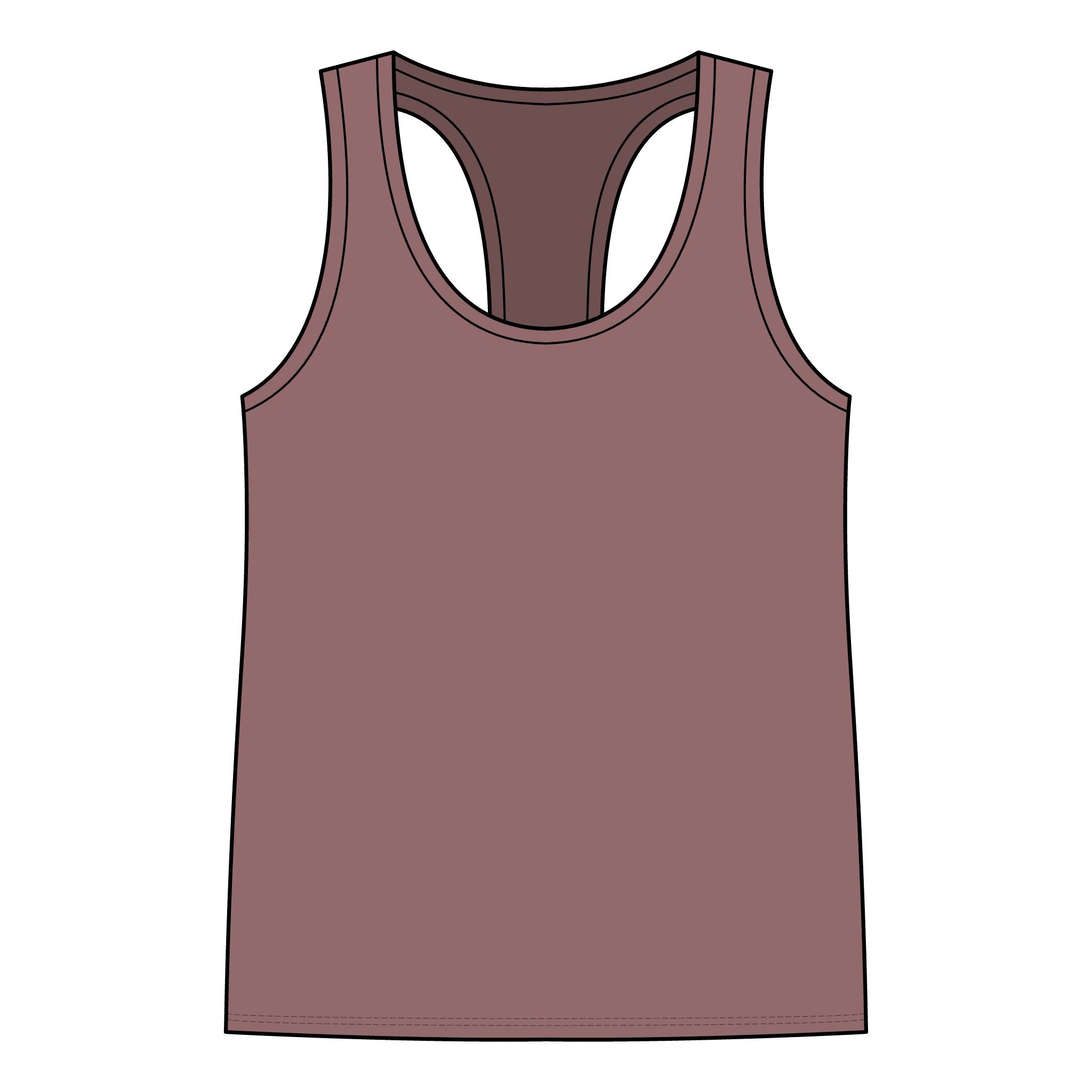 Racerback Tank — "Turn Up The Hank, Let's Drank" Leopard Print Graphic - Rooted & Reckless Co.