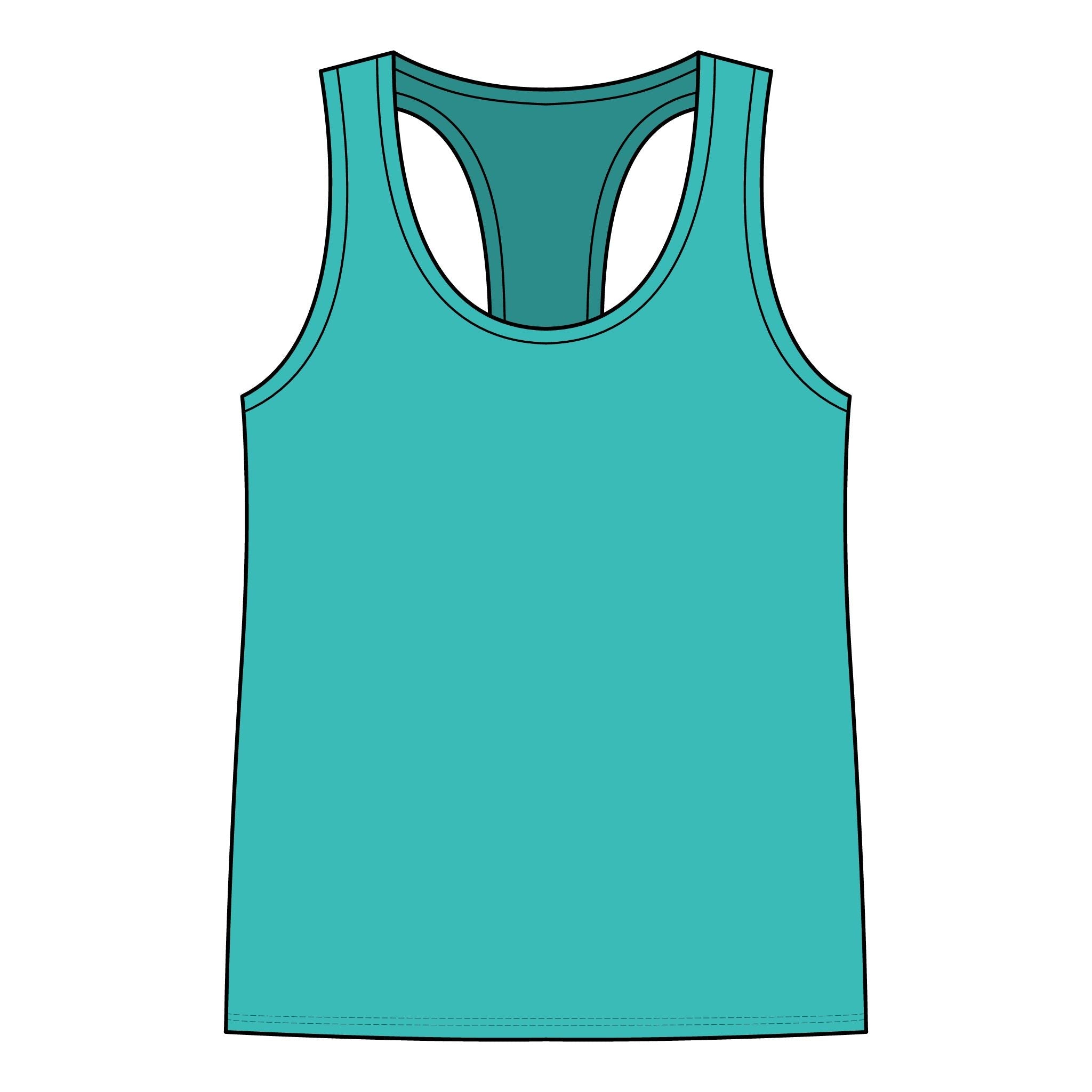 Racerback Tank — "Turn Up The Hank, Let's Drank" Leopard Print Graphic - Rooted & Reckless Co.