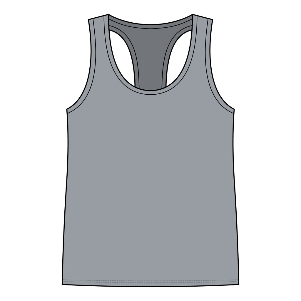 Racerback Tank — "Turn Up The Hank, Let's Drank" Leopard Print Graphic - Rooted & Reckless Co.