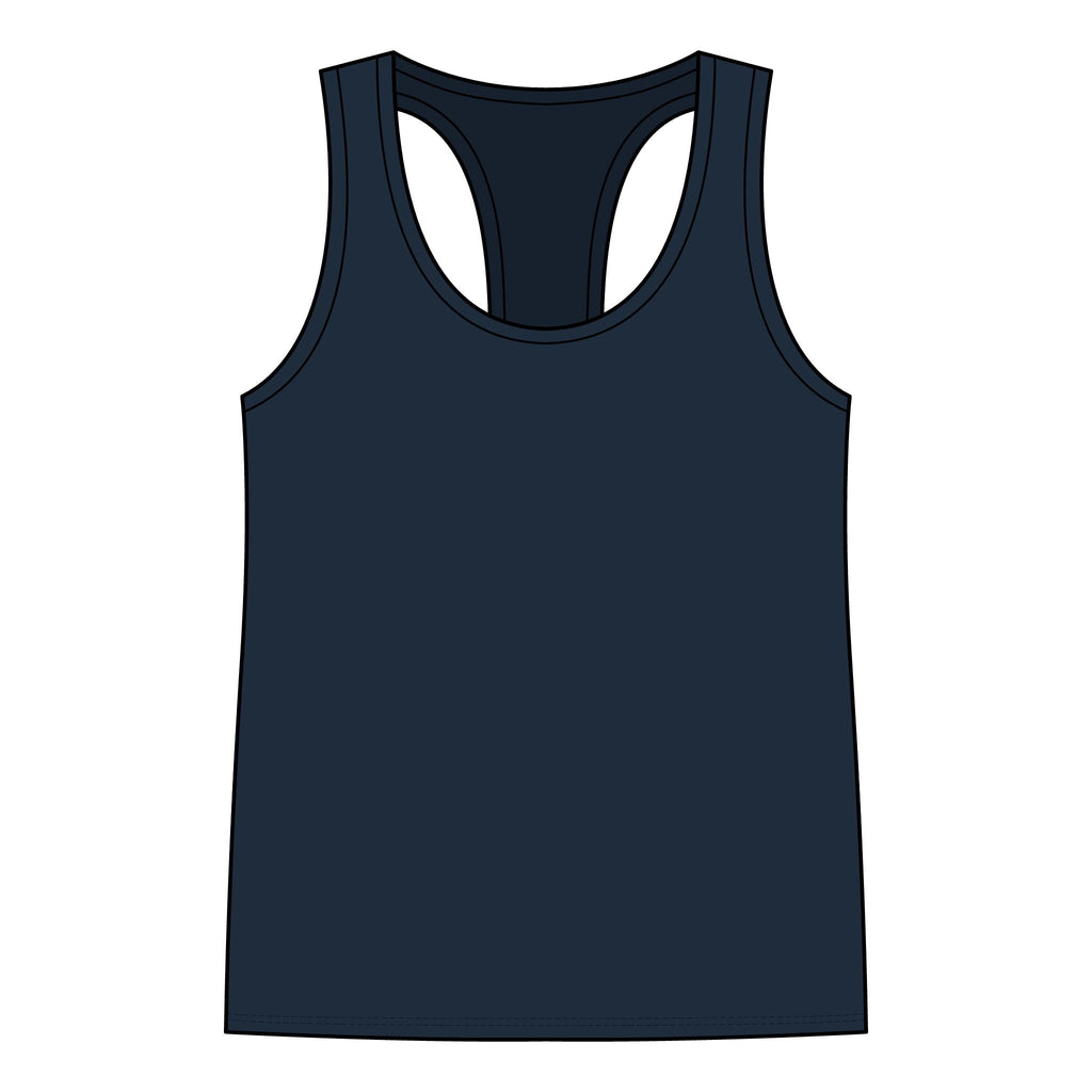 Racerback Tank — "Turn Up The Hank, Let's Drank" Leopard Print Graphic - Rooted & Reckless Co.
