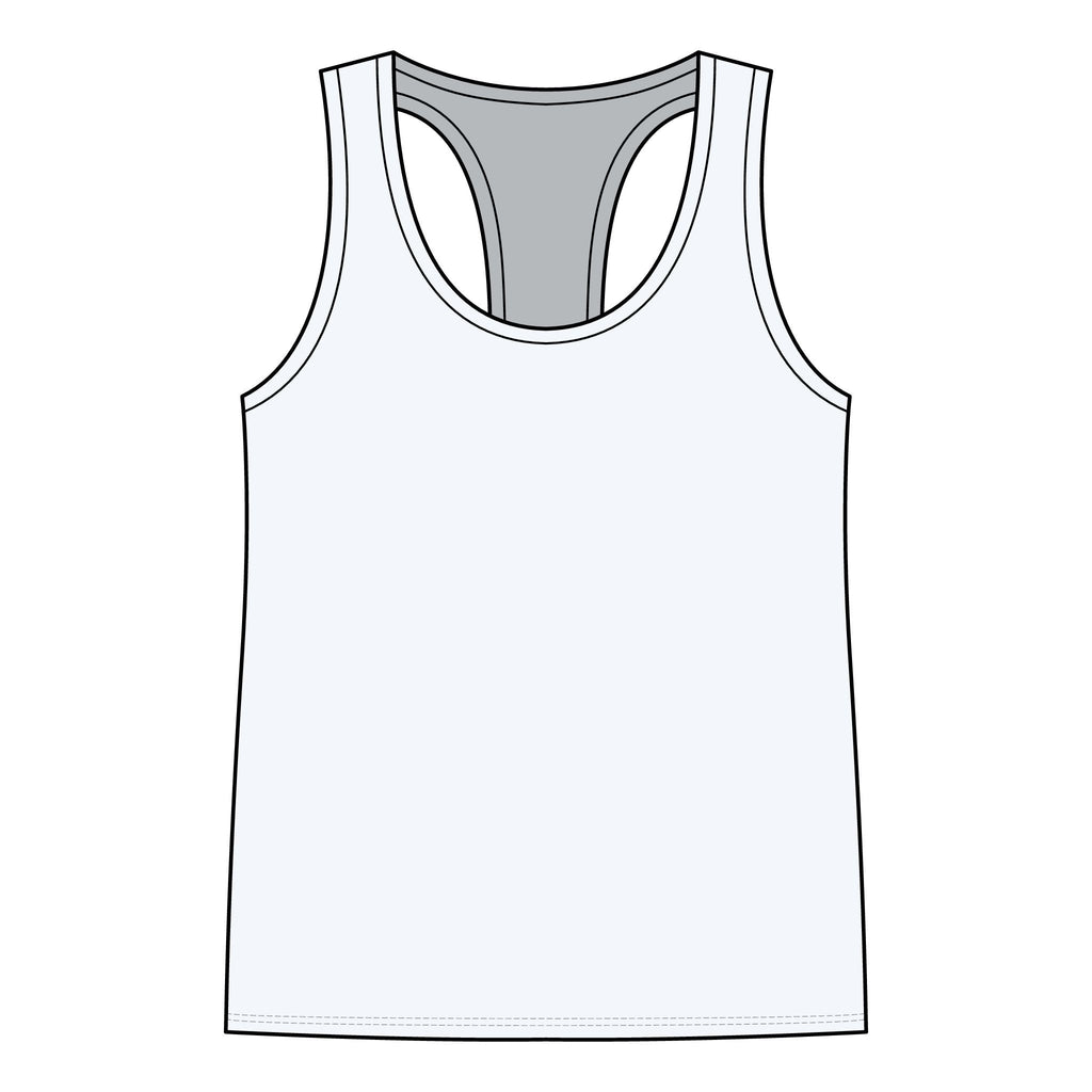 Racerback Tank — "Turn Up The Hank, Let's Drank" Leopard Print Graphic - Rooted & Reckless Co.