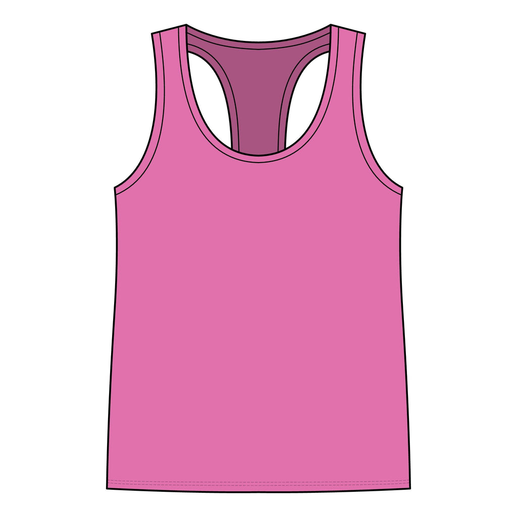 Racerback Tank — "Turn Up The Hank, Let's Drank" Leopard Print Graphic - Rooted & Reckless Co.