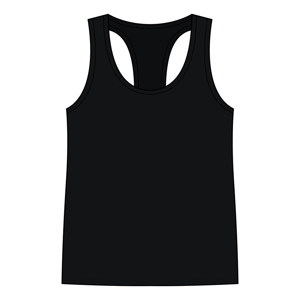 Racerback Tank — "Turn Up The Hank, Let's Drank" Leopard Print Graphic - Rooted & Reckless Co.