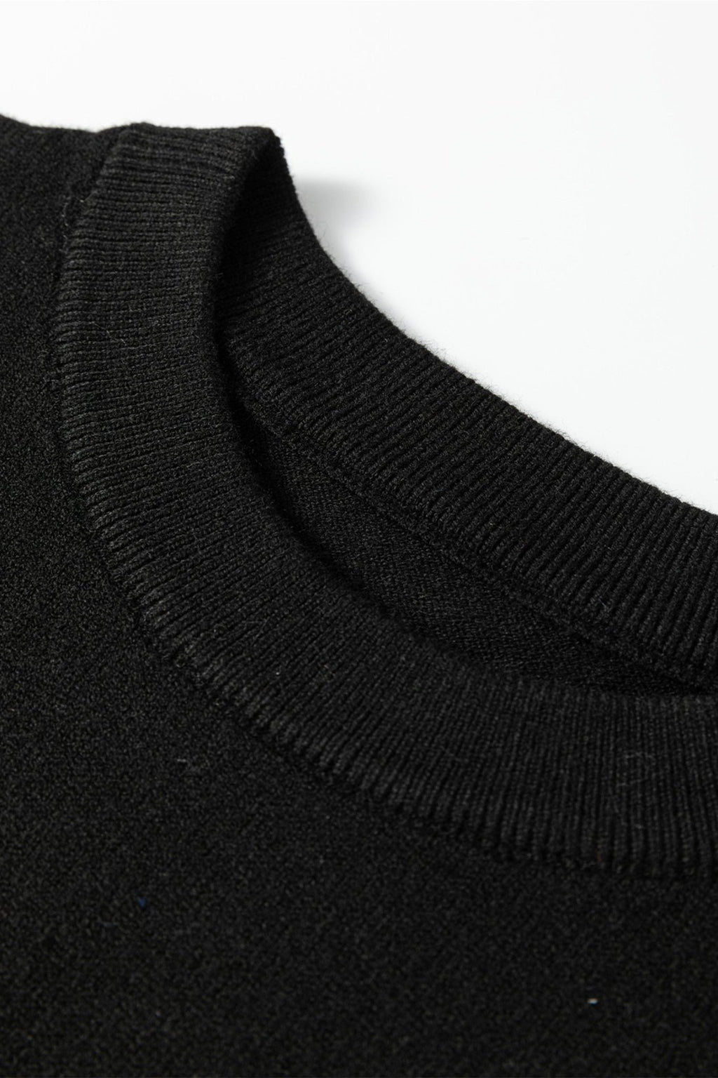 Racing Red Solid Color Crew Neck Knit Cap Sleeve Sweater - Rooted & Reckless Co.