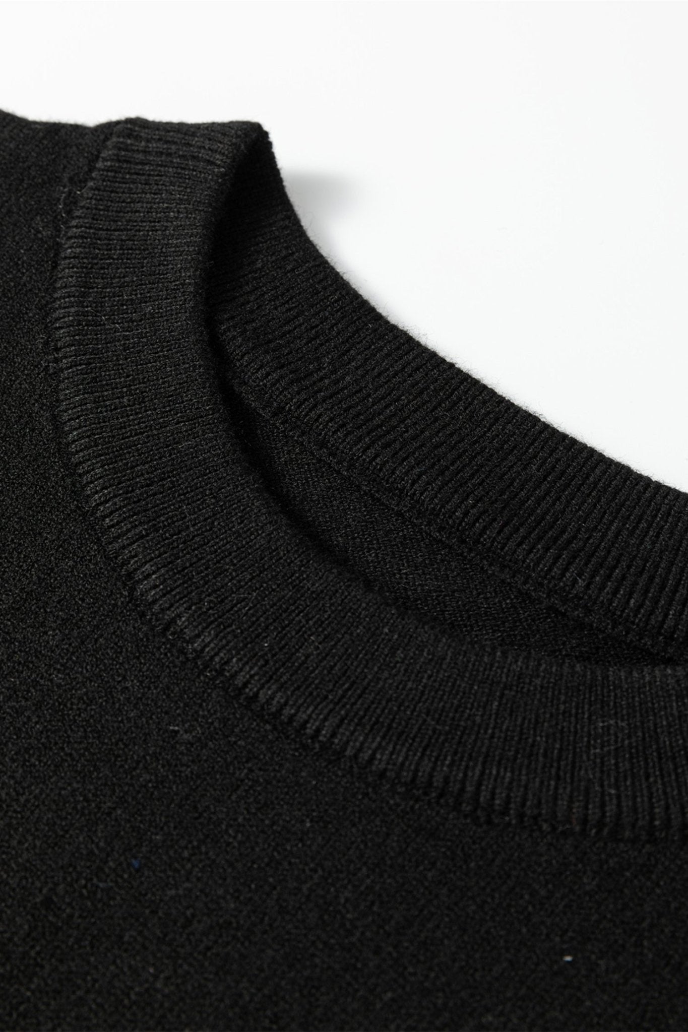 Racing Red Solid Color Crew Neck Knit Cap Sleeve Sweater - Rooted & Reckless Co.