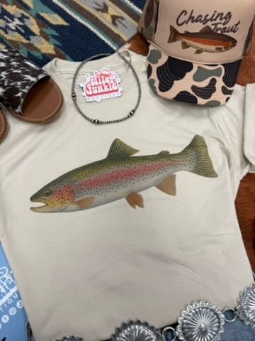 Rainbow Trout Graphic Tee - Rooted & Reckless Co.
