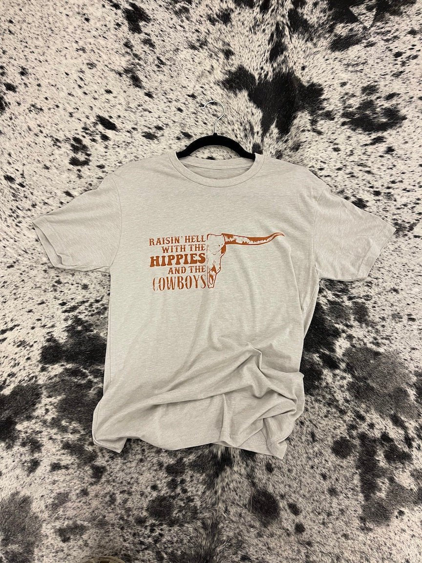 Raisin' Hell Bull Skull Graphic Tee - Rooted & Reckless Co.