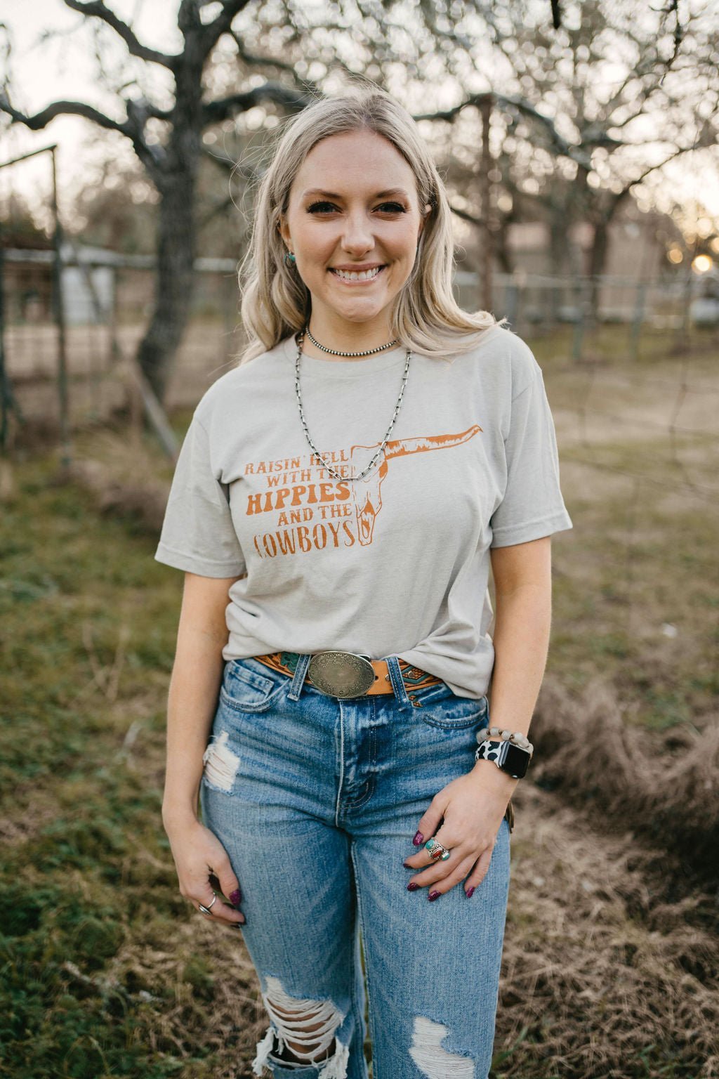 Raisin' Hell Bull Skull Graphic Tee - Rooted & Reckless Co.