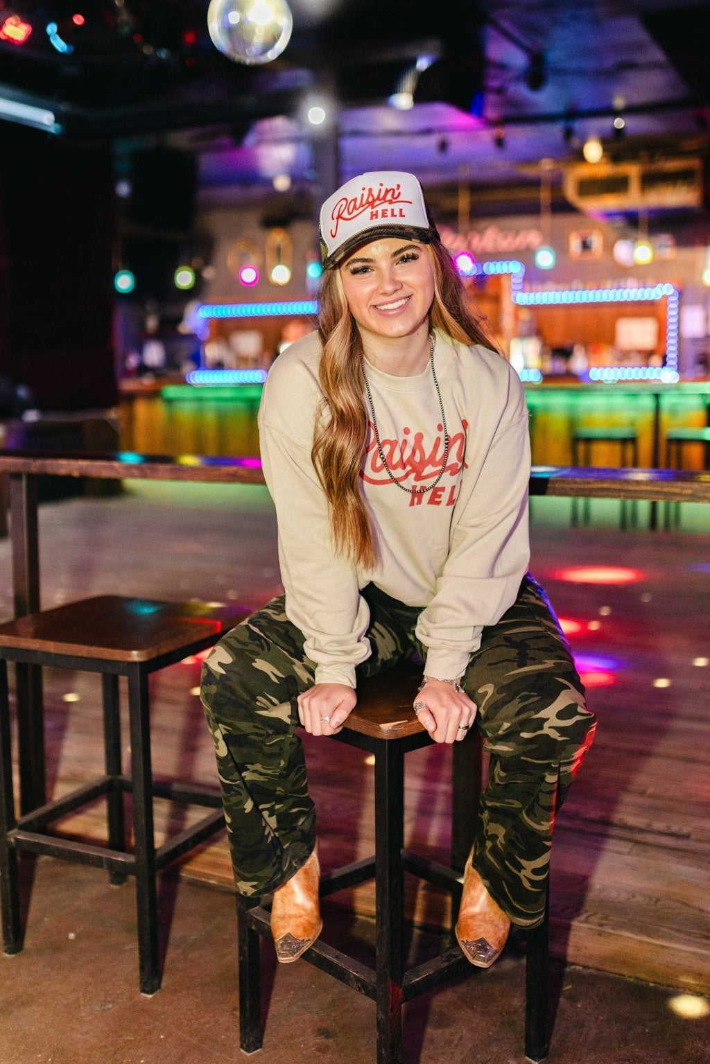 Raisin' Hell Graphic Sweatshirt - Rooted & Reckless Co.