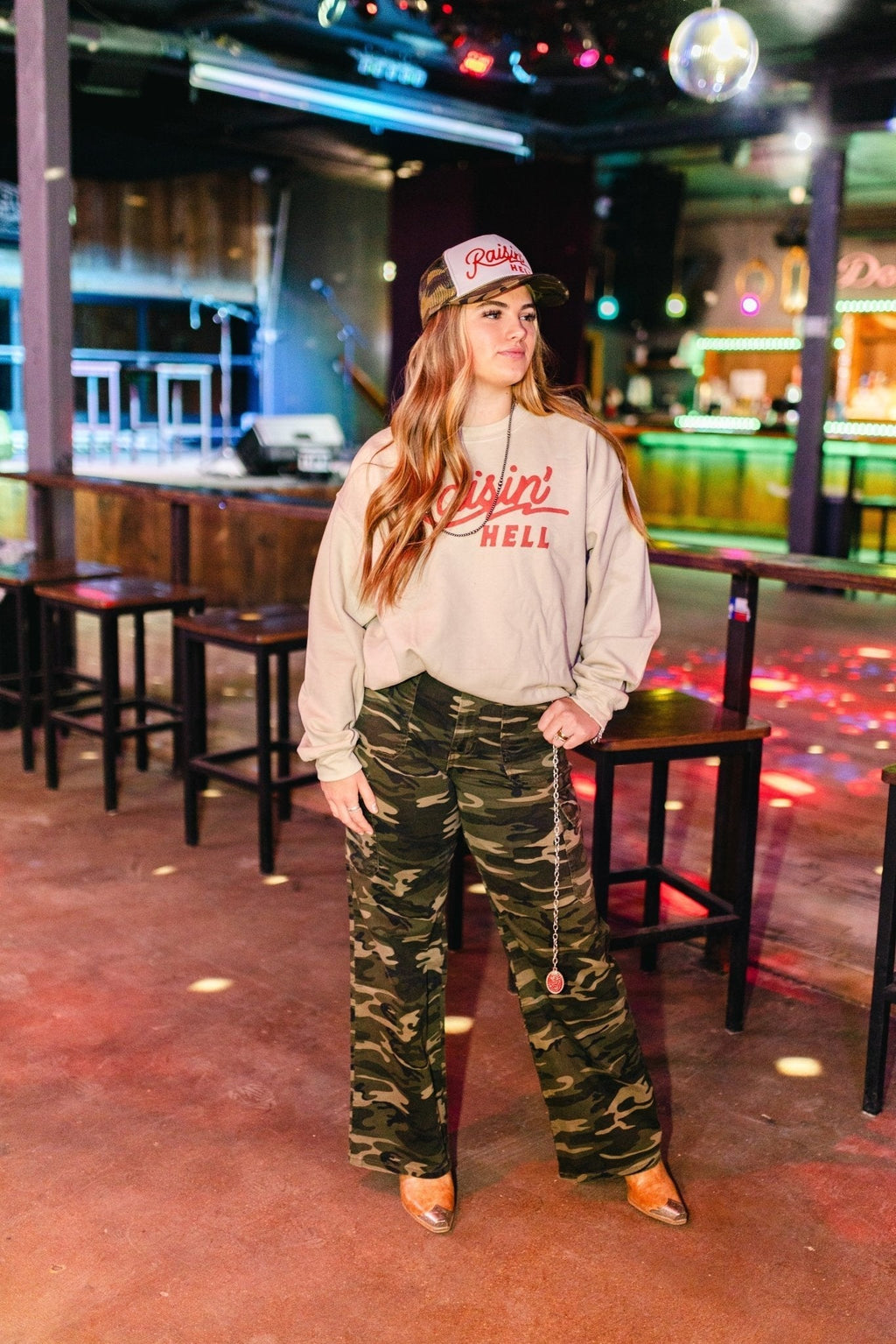 Raisin' Hell Graphic Sweatshirt - Rooted & Reckless Co.